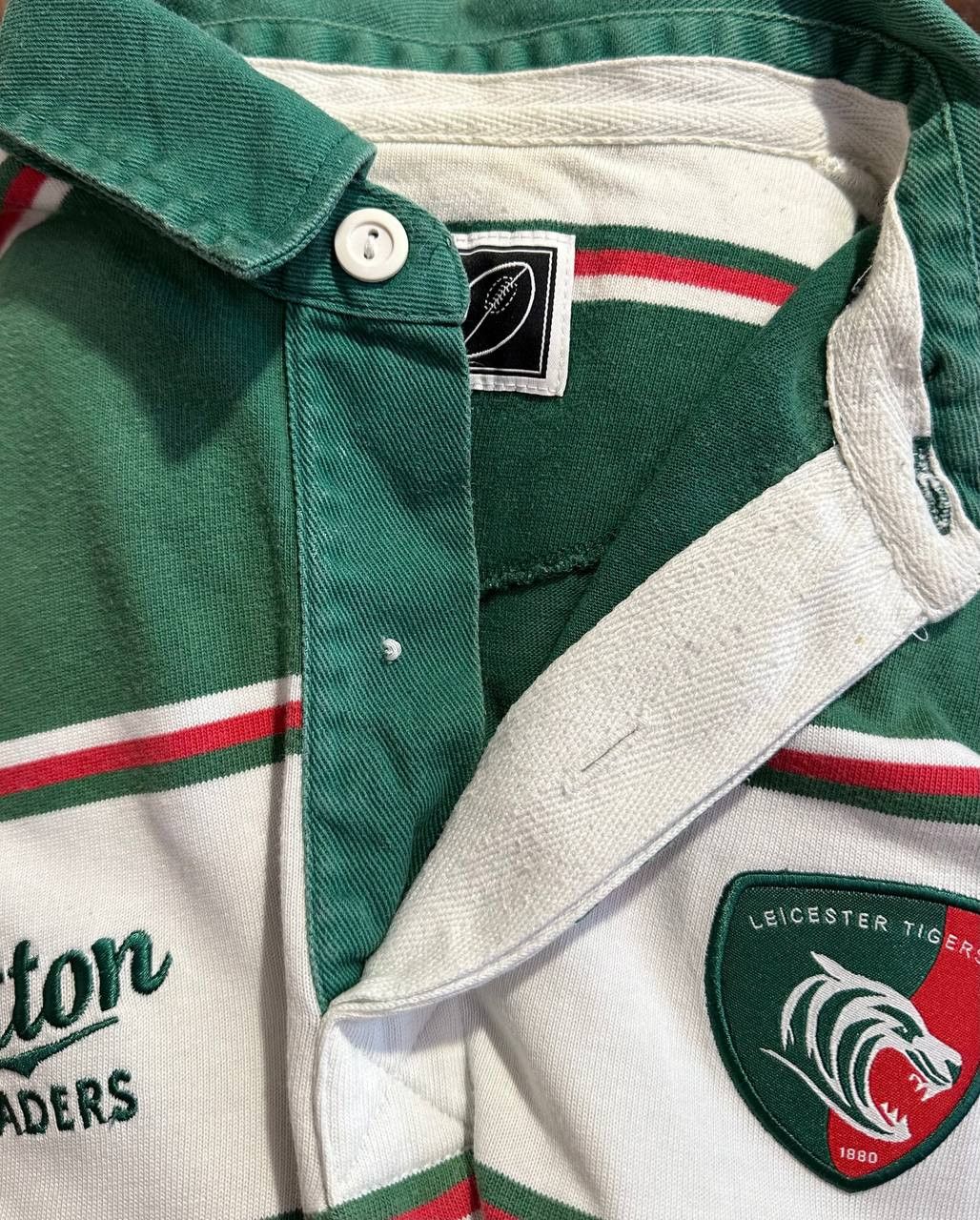 Cotton Traders Leicester Tigers Home Rugby Union 2009/2011 Shirt Cotton Size US L / EU 52-54 / 3 - 8 Thumbnail