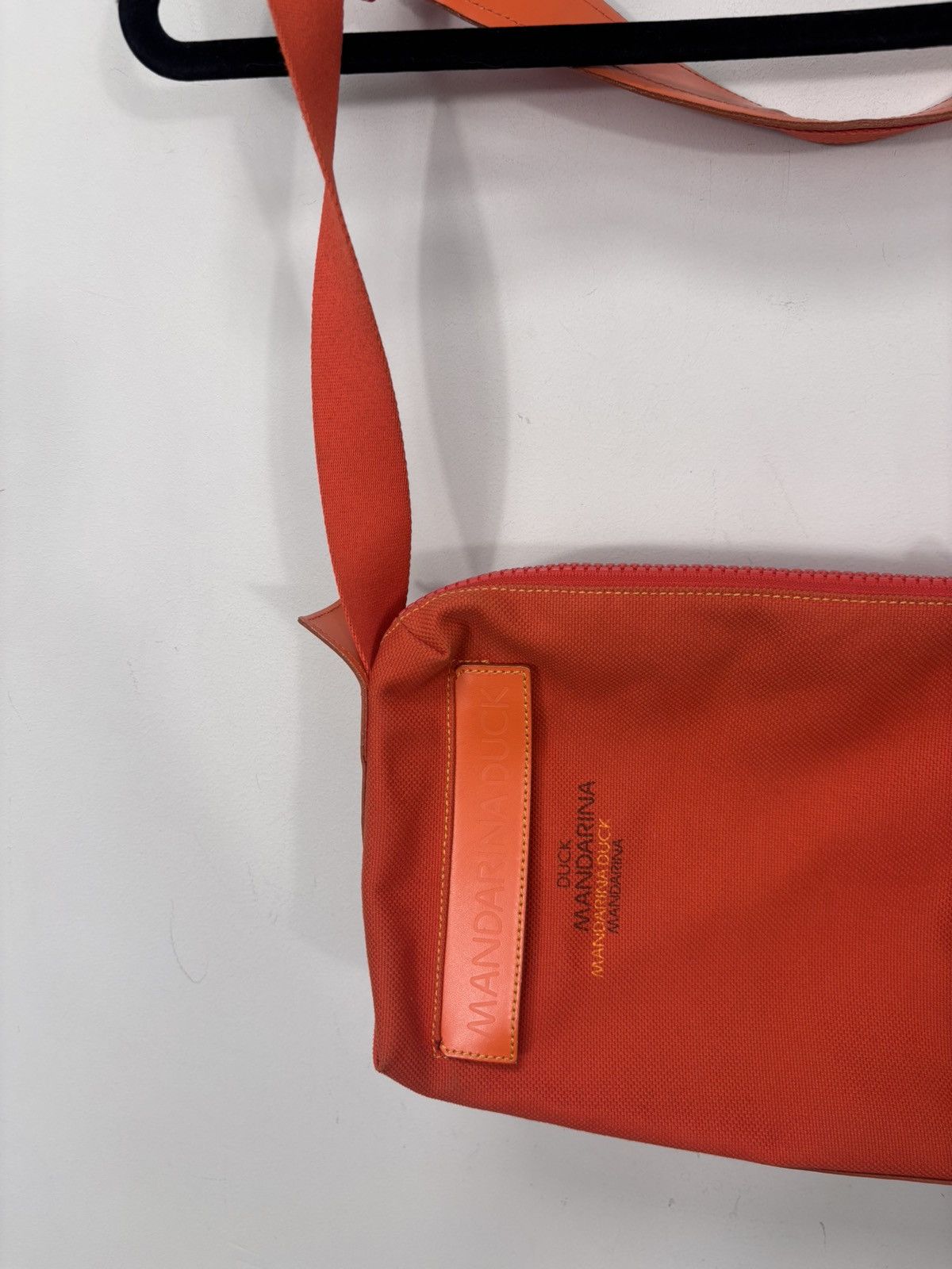 Mandarina Duck Mandarina Duck Orange Crossbody Shoulder Bag Canvas Leather Size ONE SIZE - 2 Thumbnail