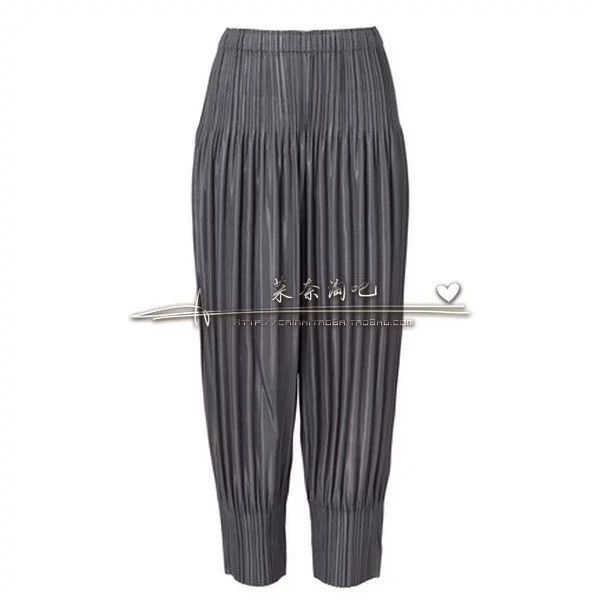 Other Issey Miyake size:1 Grey classic pleated puff casual pants Size 32" / US 10 / IT 46 - 1 Thumbnail