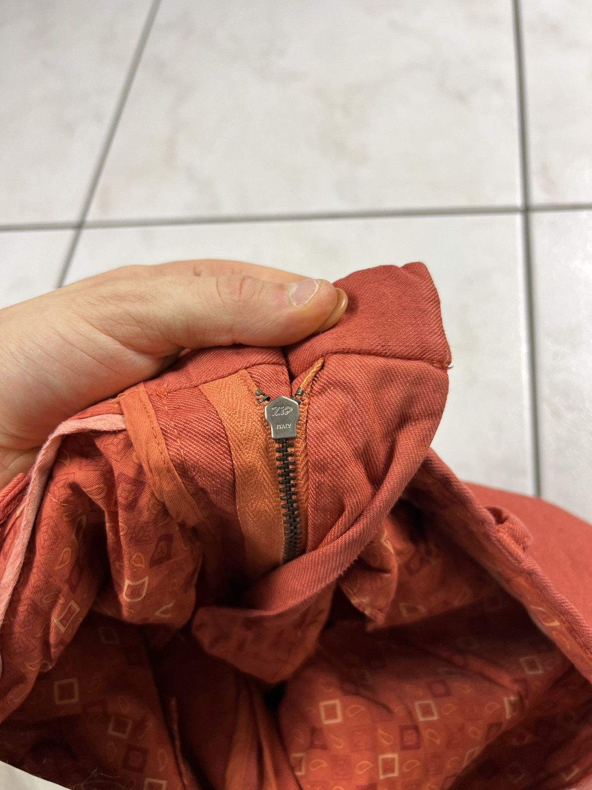 Etro Etro Milano casual linen cotton chino orange trousers Size US 34 / EU 50 - 24 Thumbnail