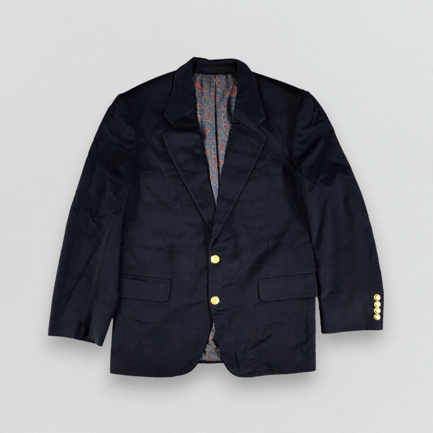 image of Aquascutum Cashmere Coat Jacket in Blue, Men's (Size Medium)