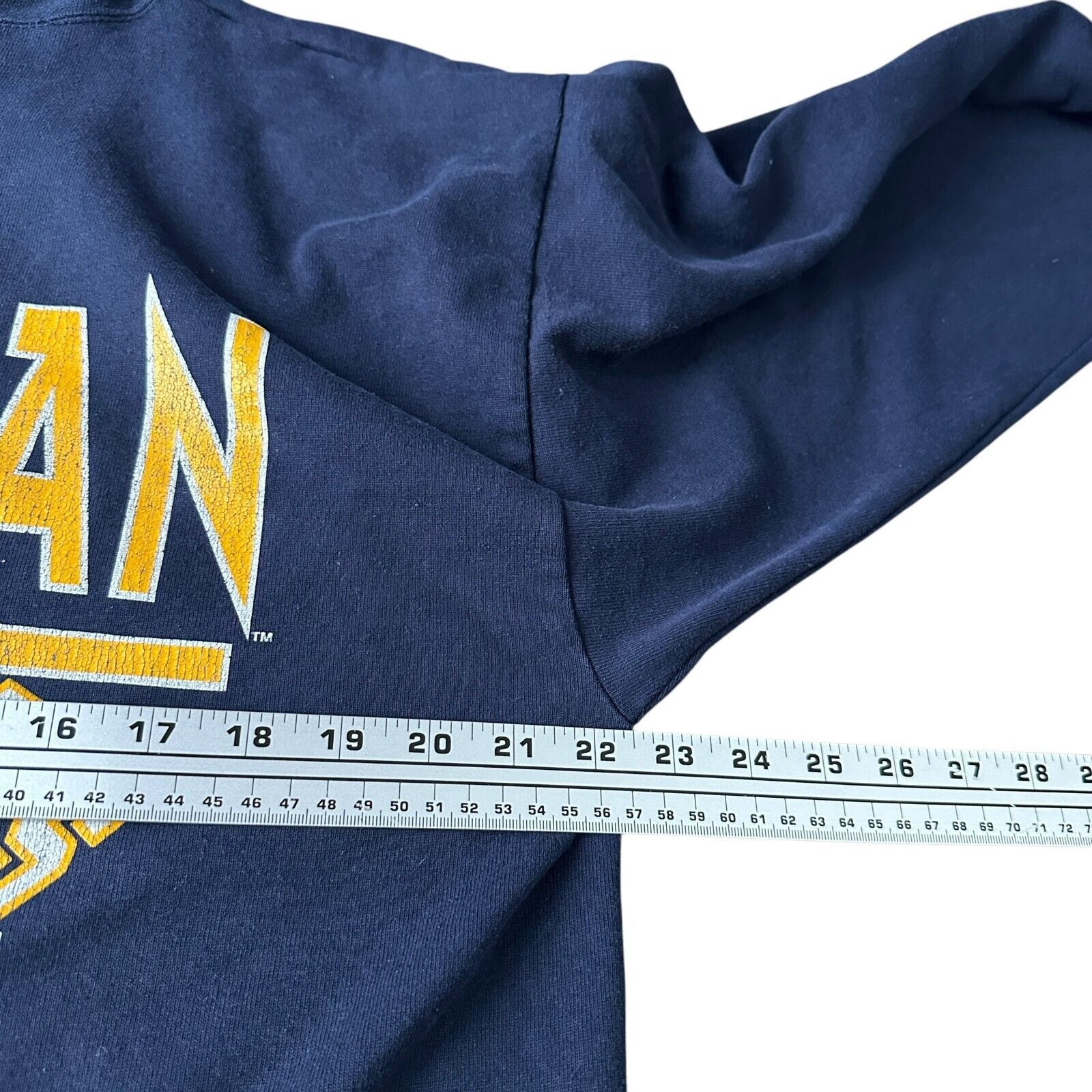 Champion Vintage Champion Michigan Wolverines Hoodie Mens Large Blue Size US L / EU 52-54 / 3 - 7 Thumbnail