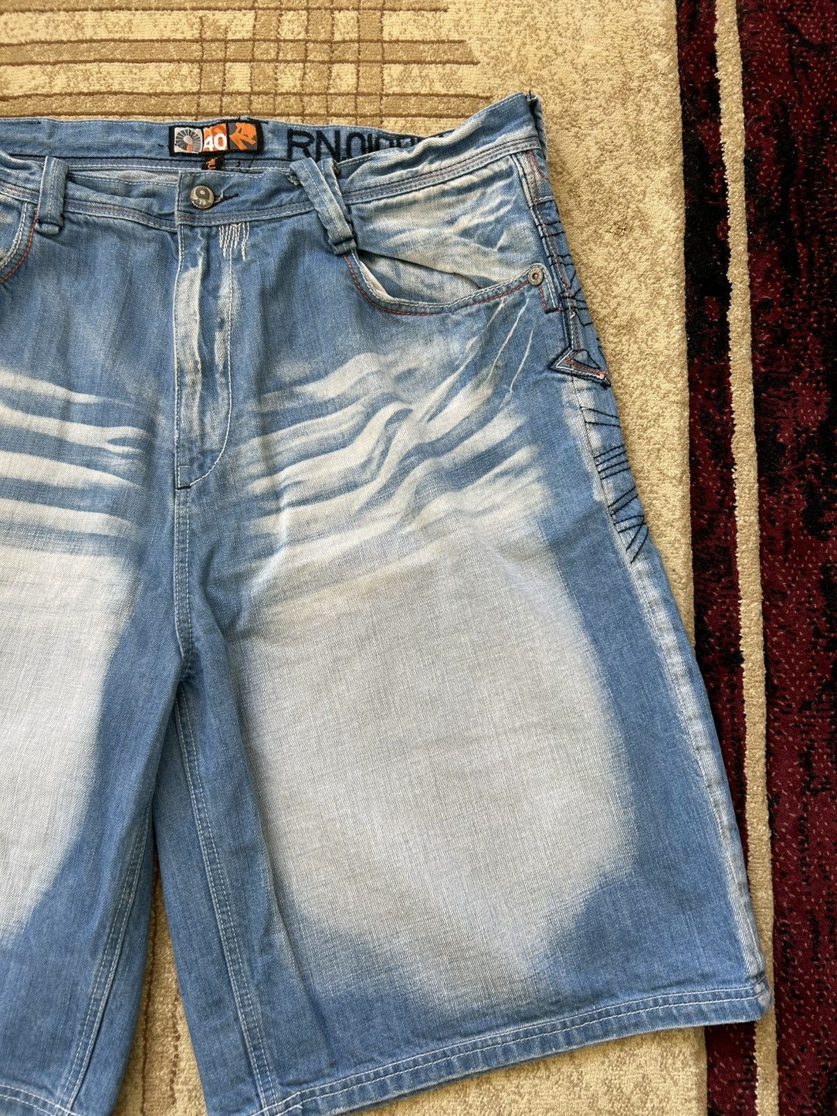 Akademiks Vintage Akademiks Embroidered Baggy Jorts Size US 40 / EU 56 - 10 Thumbnail