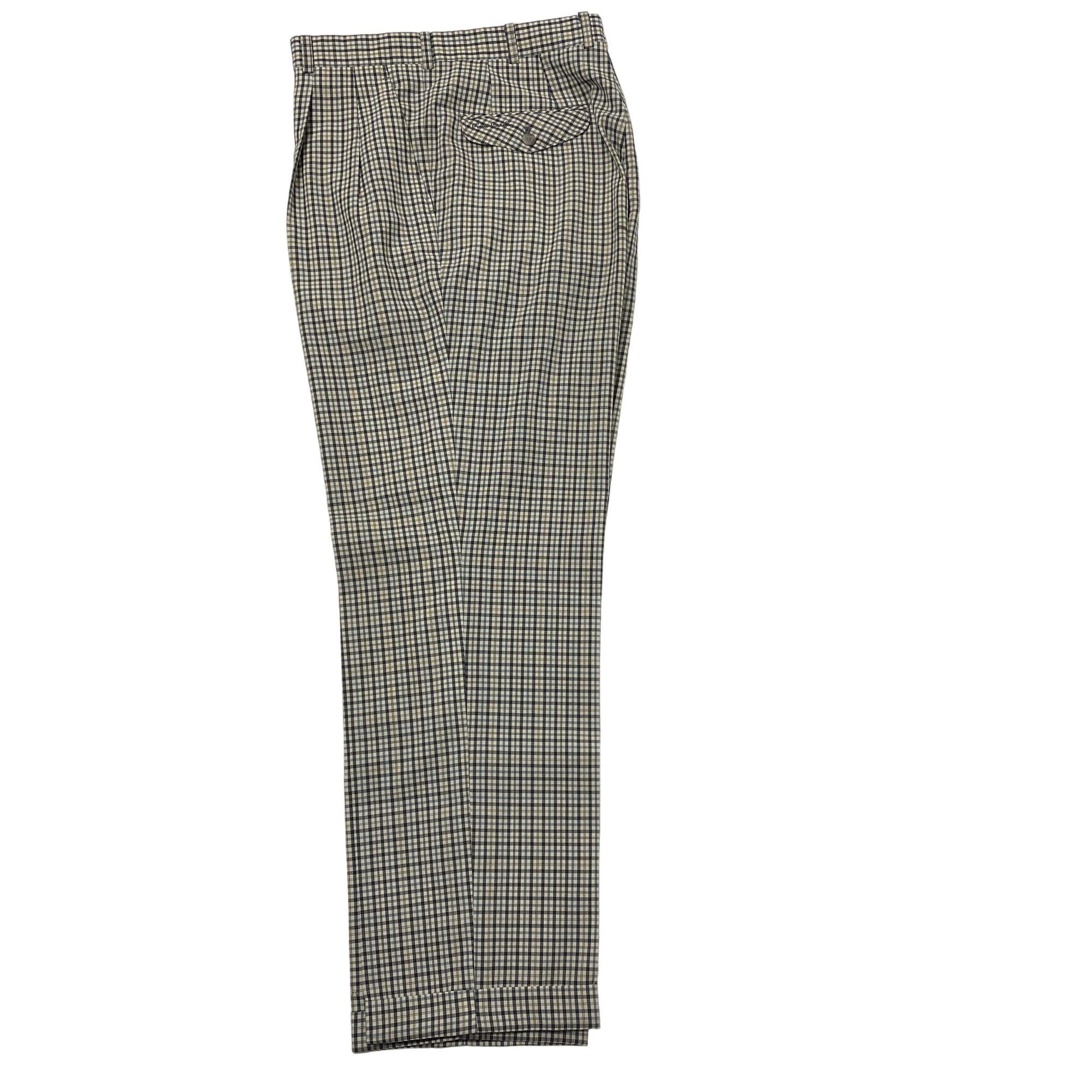 Pierre Cardin Vtg Pierre Cardin OVERCHECK Shadow Plaid Trousers Size US 32 / EU 48 - 10 Thumbnail