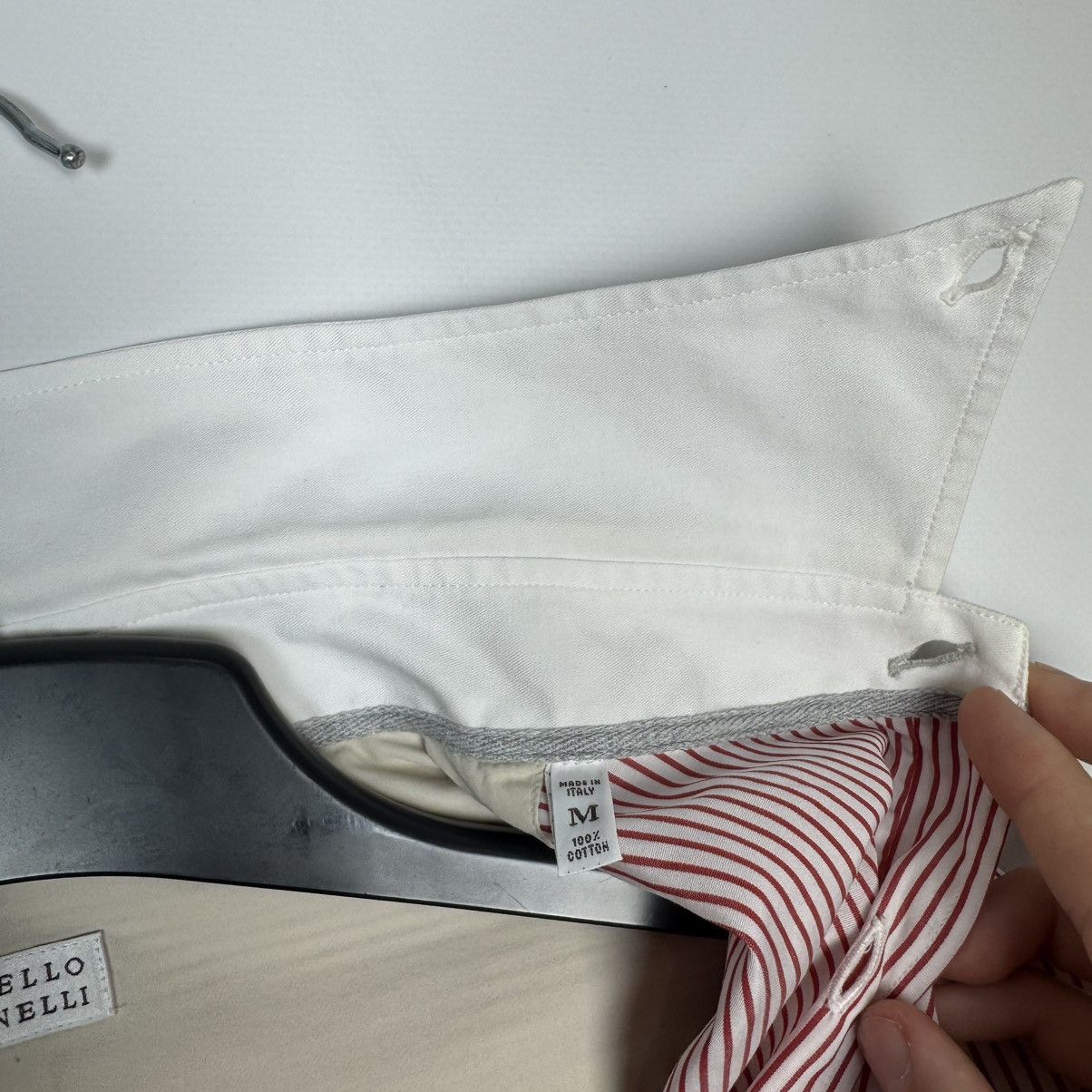 Brunello Cucinelli BRUNELLO CUCINELLI STRIPED BUTTON UP SHIRT COTTON Size US M / EU 48-50 / 2 - 5 Thumbnail
