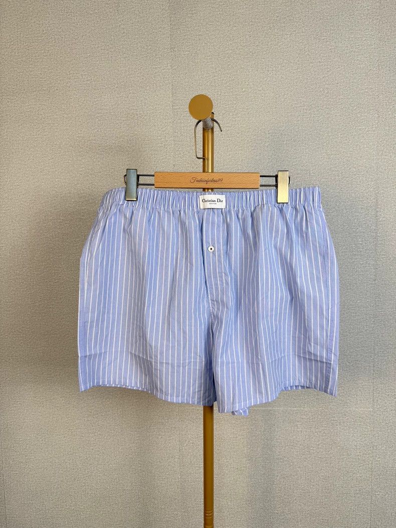 Dior Dior Blue White Stripe Shorts XXL Size US 44 / EU 60 - 1 Thumbnail