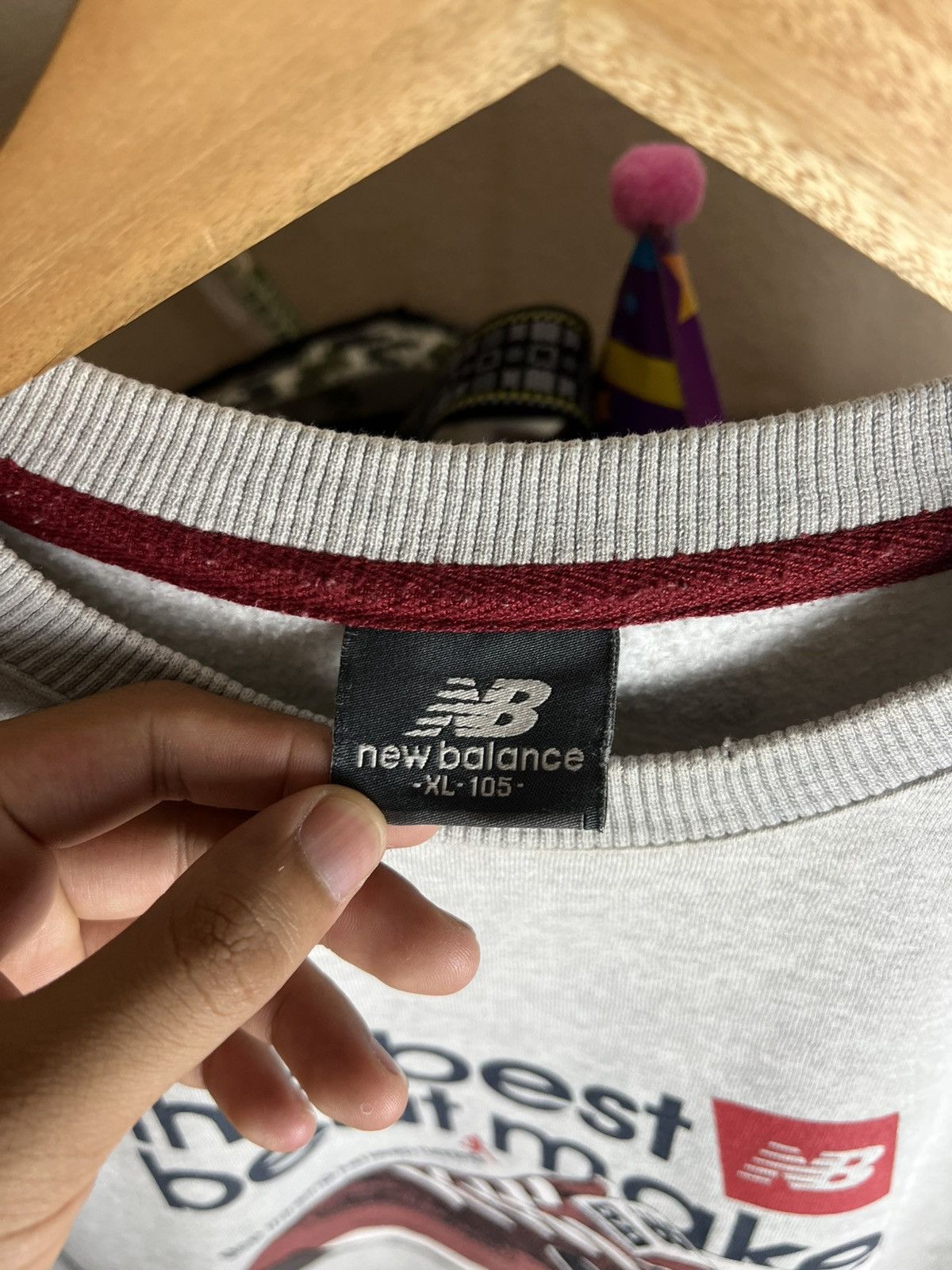New Balance × Vintage Distress New Balance The Best Beat Maker Sweatshirt Size US L / EU 52-54 / 3 - 8 Thumbnail