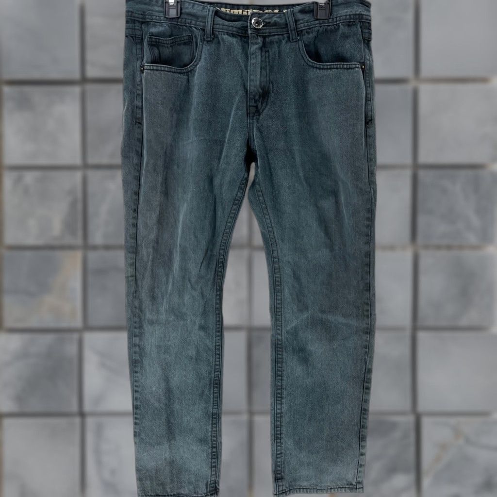 Southpole Southpole Jeans Men 32 Bluish Gray Denim Low Rise 100% Cotton Y2K Streetwear Hip Hop Retro Jeans Mens Size US 34 / EU 50 - 1 Thumbnail