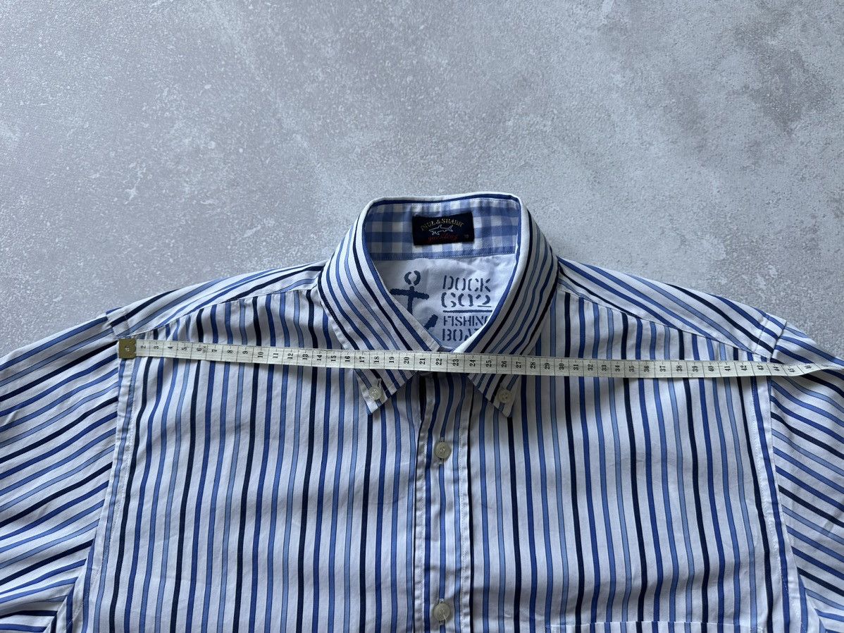 Paul & Shark Paul Shark Habana Yacht Club Striped Button Down Shirt Sz 39 Size US S / EU 44-46 / 1 - 8 Thumbnail