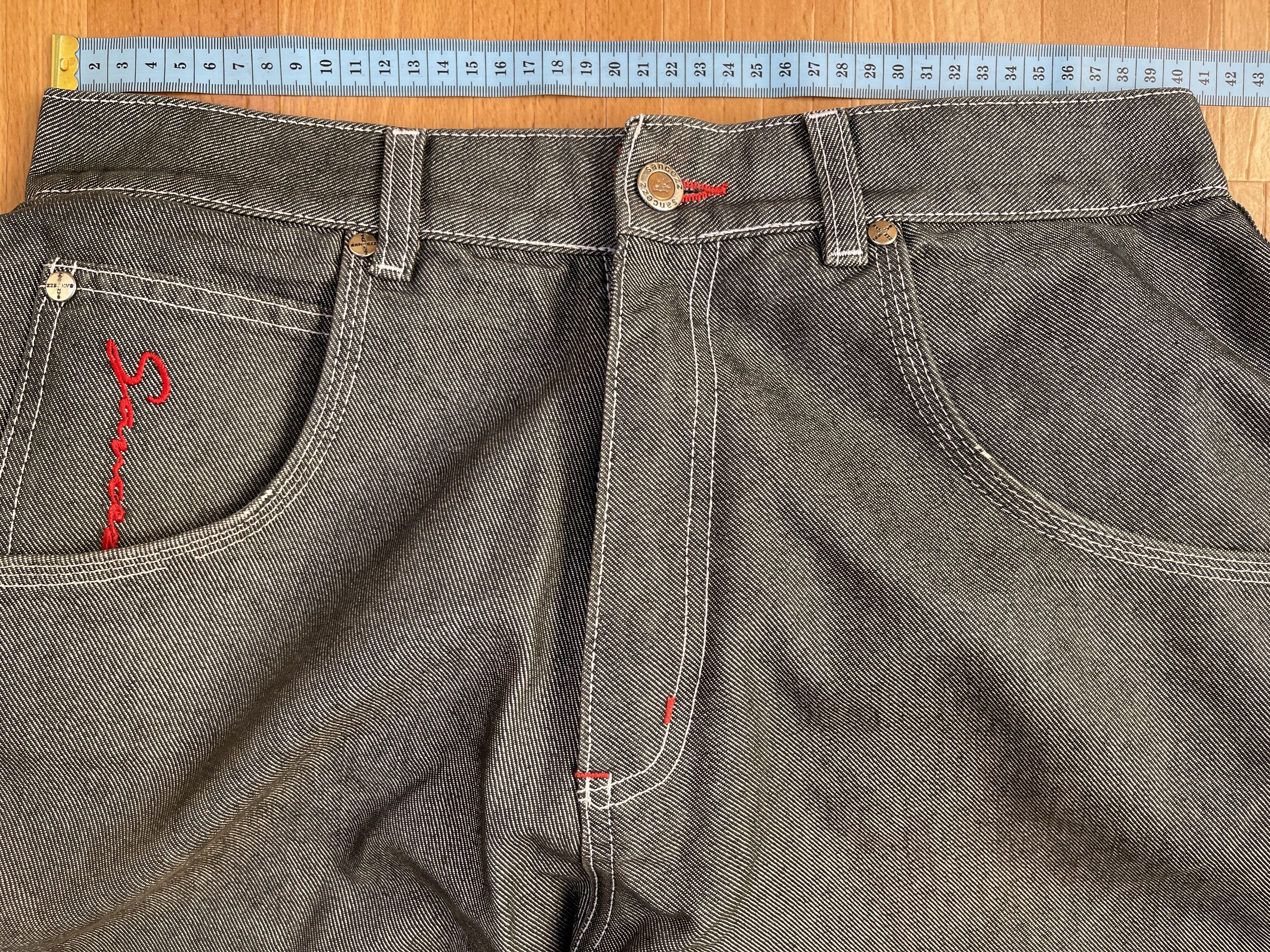 Other Sancezz jeans, shiny, vintage baggy, silver, metallic Y2K 32 Size US 32 / EU 48 - 18 Thumbnail