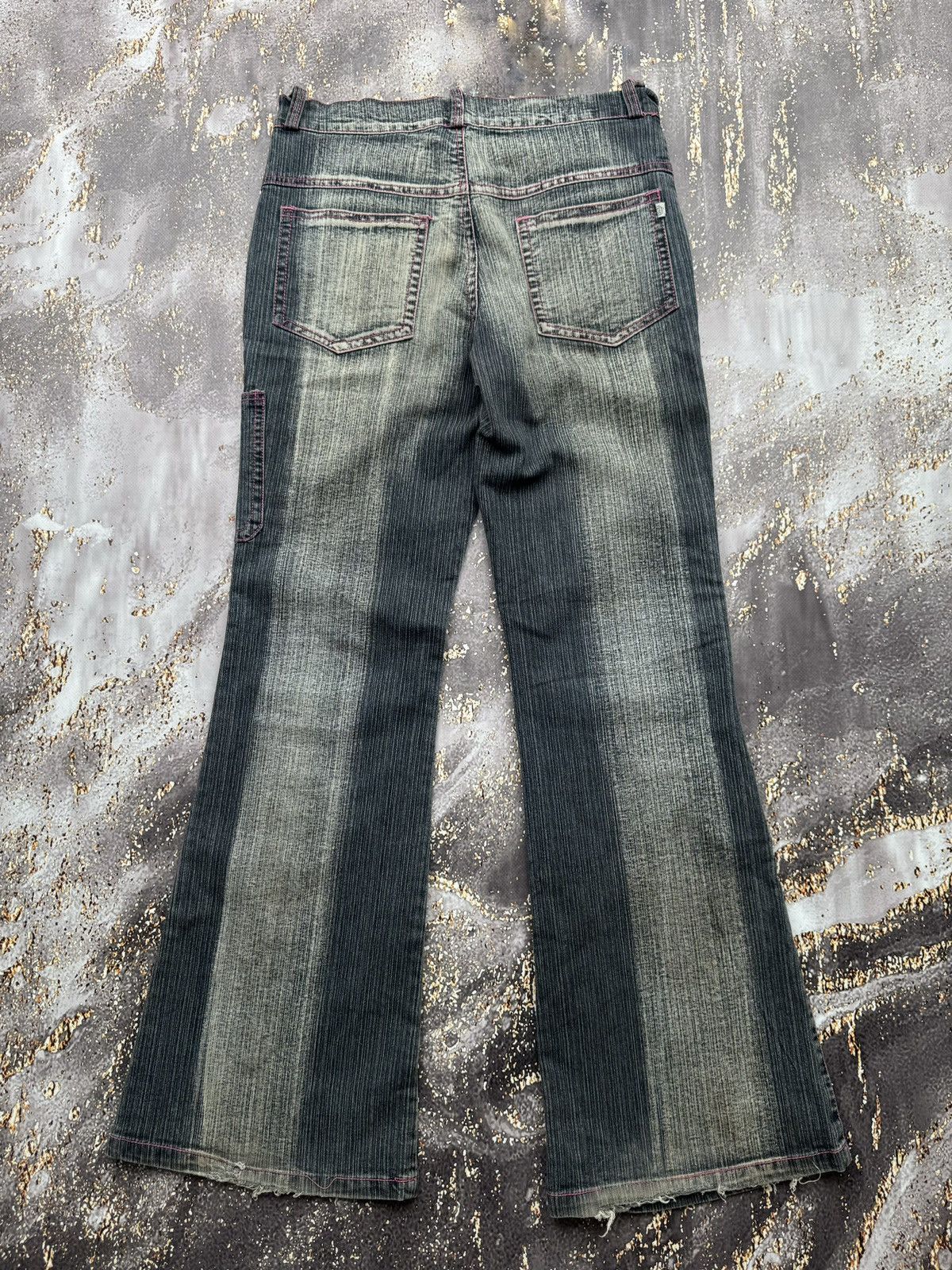 Vintage Vintage Cargo Flared Worn Jeans Size 26" / US 2 / IT 38 - 10 Thumbnail