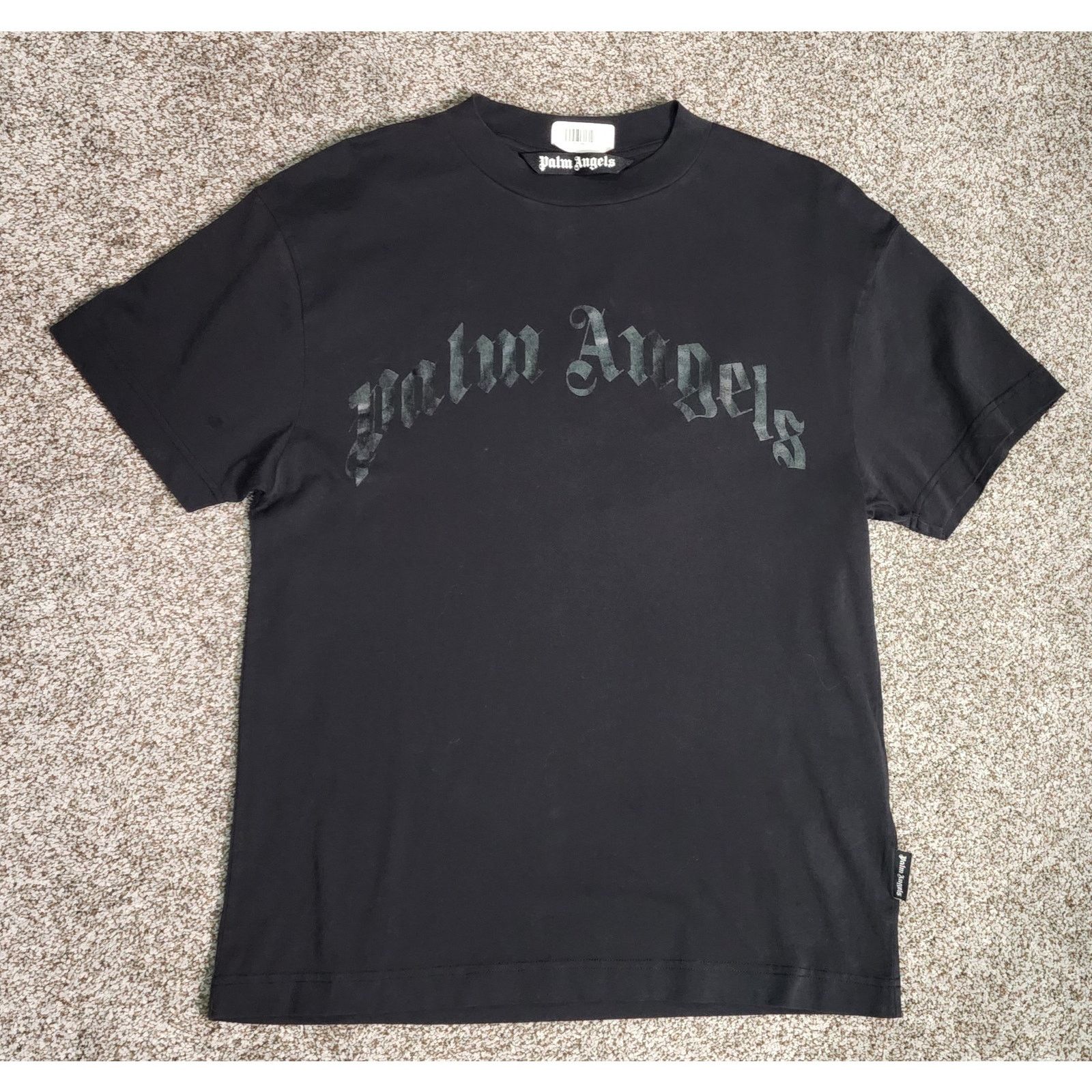 Palm Angels Authentic Palm Angels Curved Logo Black on Black Sm NWOT Size US S / EU 44-46 / 1 - 6 Thumbnail