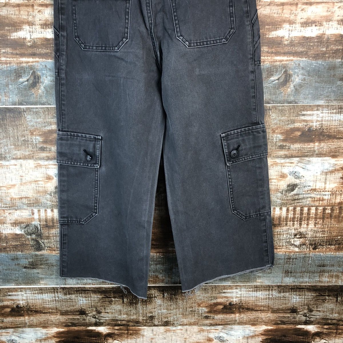 Japanese Brand DL Tasse Tasse Black Cropped Pants #C1241 Size US 27 - 15 Thumbnail