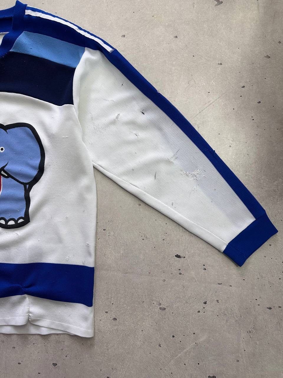 Adidas Vintage Adidas Fribourg Jumbo Elephant Hockey Jersey 80s Size US XL / EU 56 / 4 - 5 Thumbnail