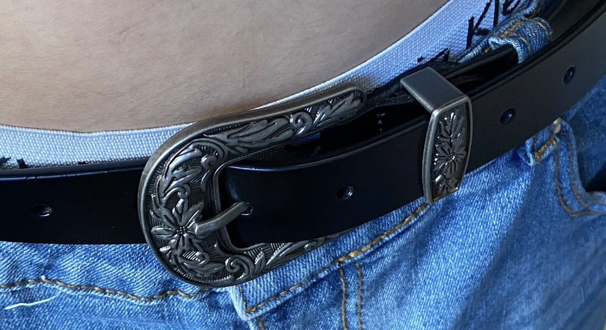 Japanese Brand × Vintage Retro punk fashion western leather buckle belt Size ONE SIZE - 3 Thumbnail