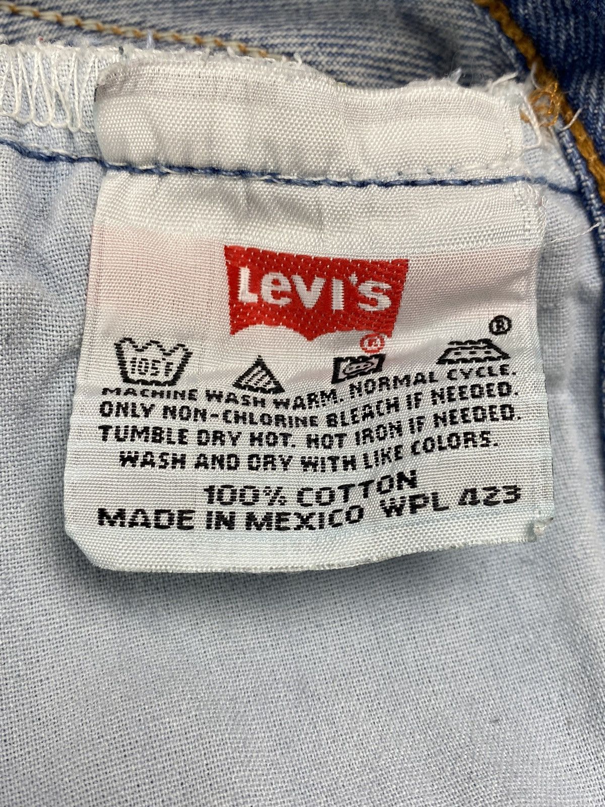 Levi's 1990’s Vintage Levi’s 501 Blue Denim Pants 32X30 Size US 32 / EU 48 - 10 Thumbnail