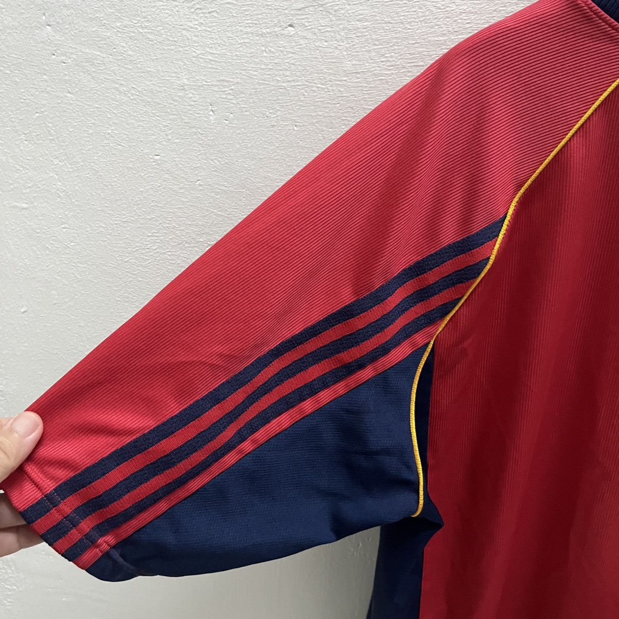 Adidas 🔥Vintage 90s Adidas Spain Home Kit Template Jersey Size US XL / EU 56 / 4 - 9 Thumbnail