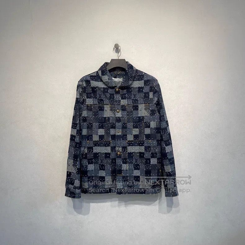 Louis Vuitton Louis Vuitton SS25 Checker Embroidered Denim Jacket Size US M / EU 48-50 / 2 - 1 Thumbnail