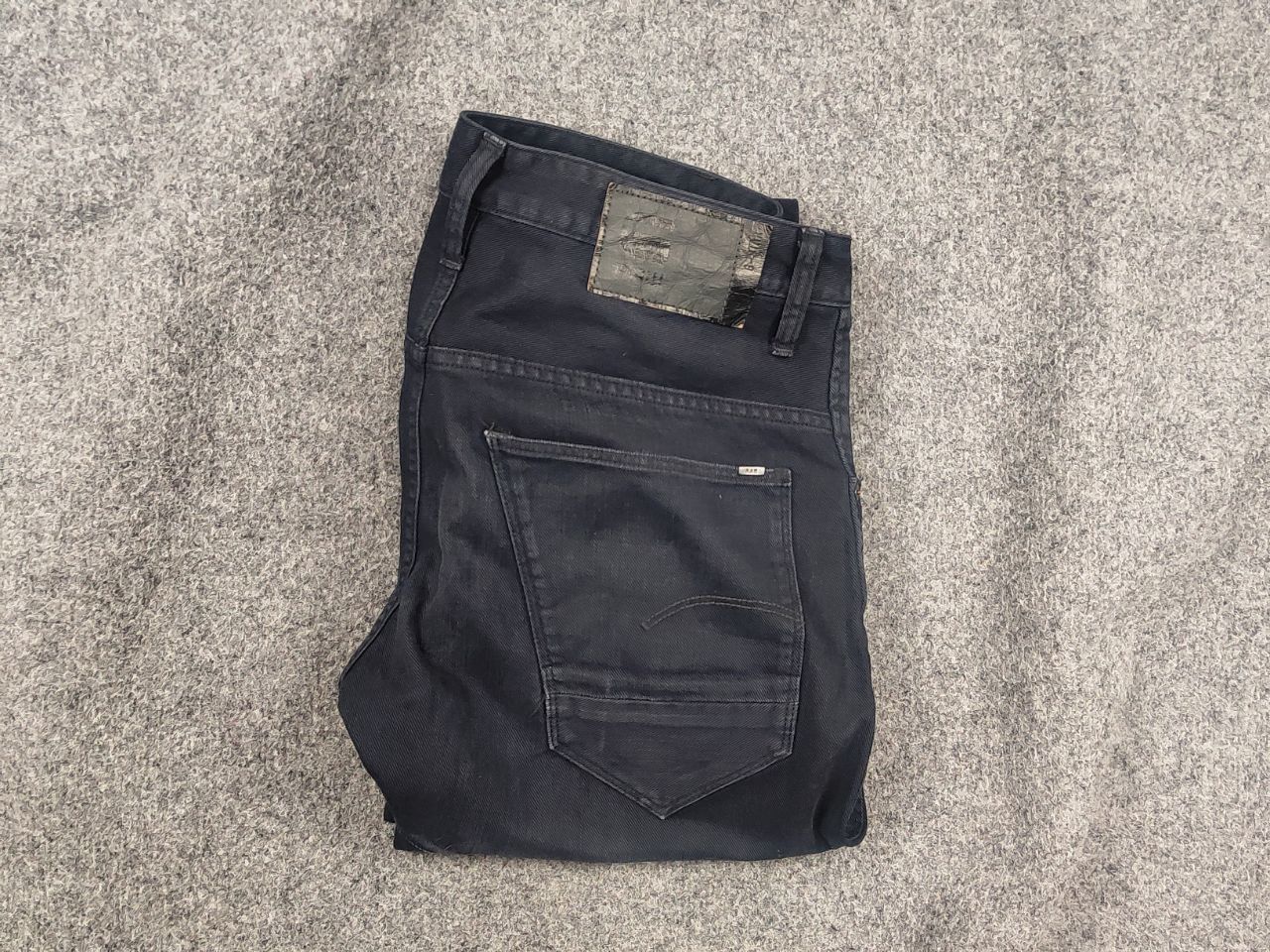 G-Star G Star Raw Arc 3d Slim Coj Dark Waxed Denim Jeans LBG Style Size US 31 - 1 Thumbnail