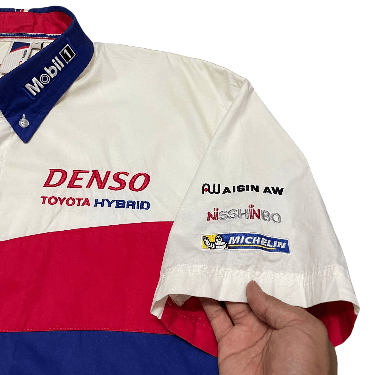 Japanese Brand Vintage Toyota Hybrid Racing Button Up Shirt Size US XL / EU 56 / 4 - 4 Thumbnail