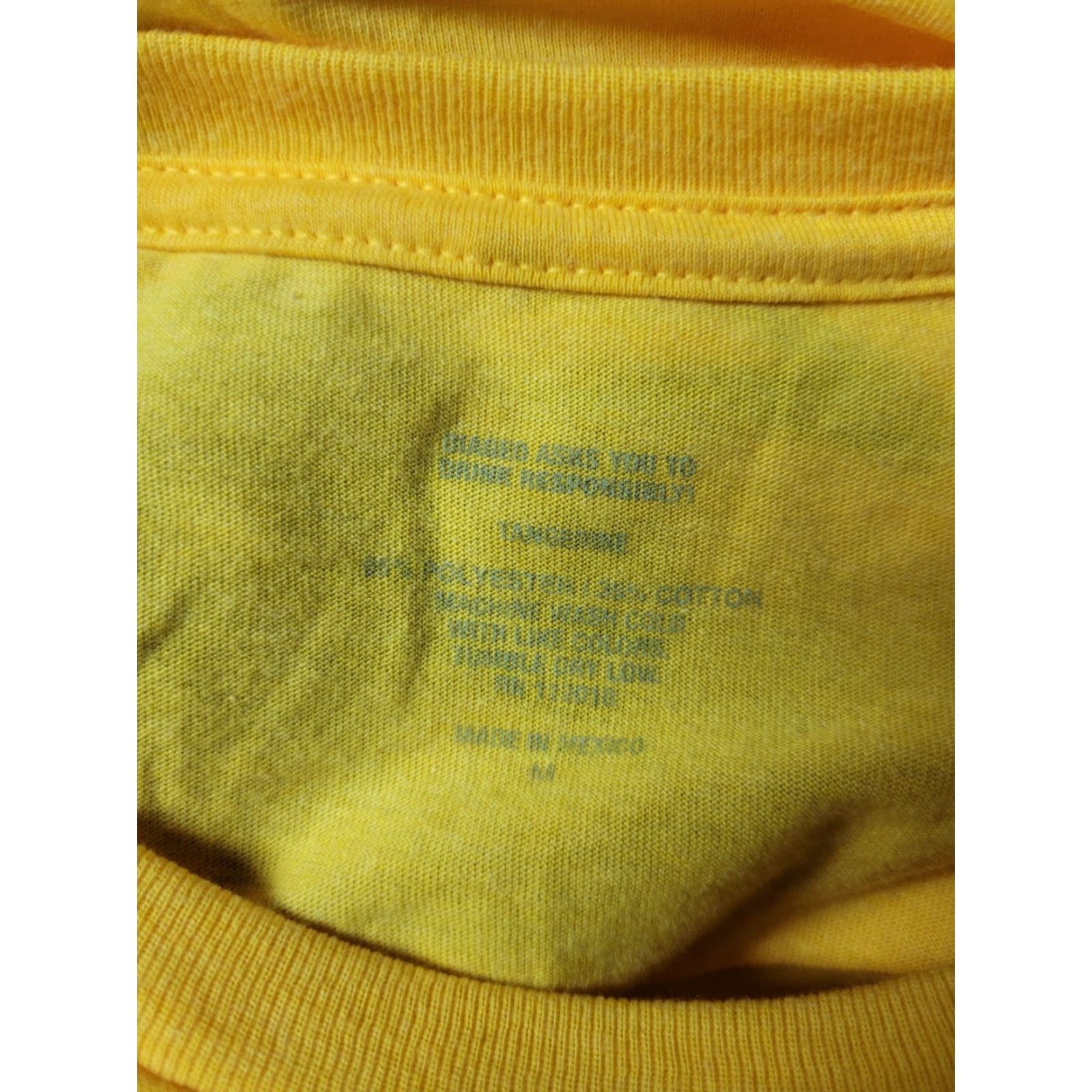 Vintage Cascade Blonde American Whiskey T Shirt Medium Summertime Mens Yellow Cotton Blend Short Sleeve Crew Neck Graphic Tee Size US M / EU 48-50 / 2 - 4 Thumbnail