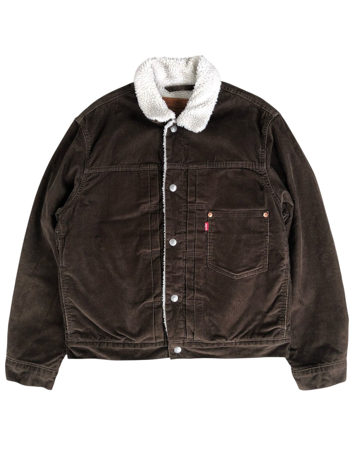 Levi's Type 1 Big E Levi’s Corduroy Jacket Size US L / EU 52-54 / 3 - 1 Thumbnail