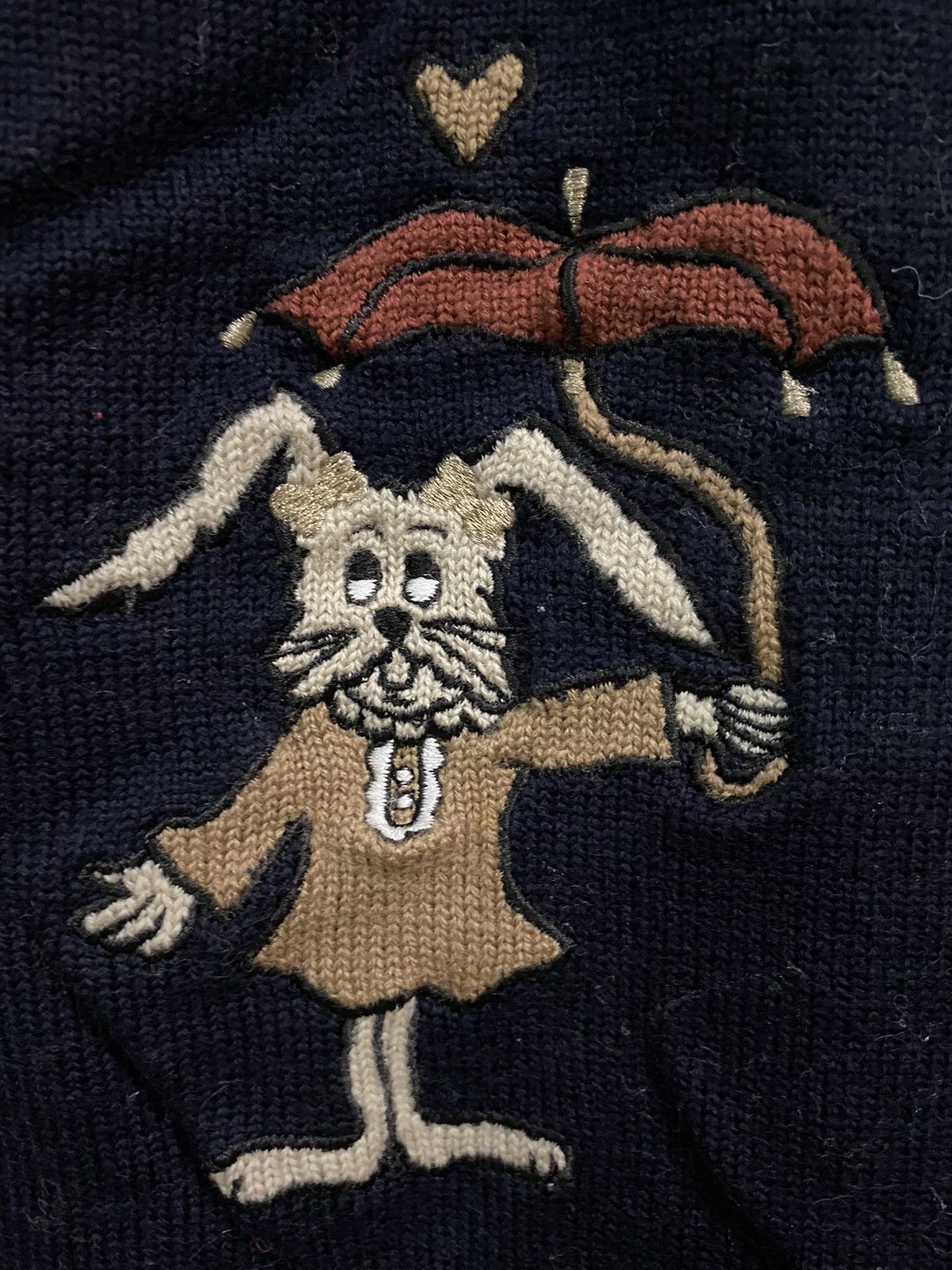 Other Embroidery rabbit button knitwear jacket Size US M / EU 48-50 / 2 - 5 Thumbnail