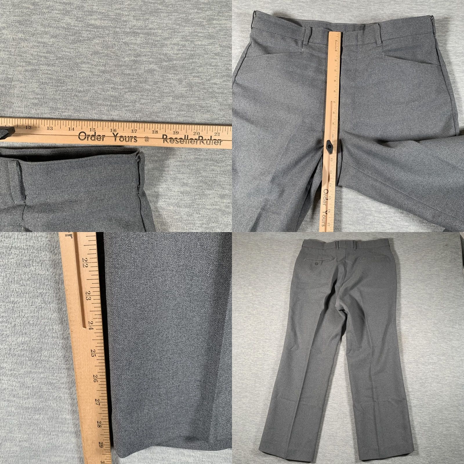 Levi's VINTAGE Levi'S Dress Mens 36 Gray VTG Pants 36x29 STA PREST Action Slacks Straight Work Size US 36 / EU 52 - 8 Thumbnail