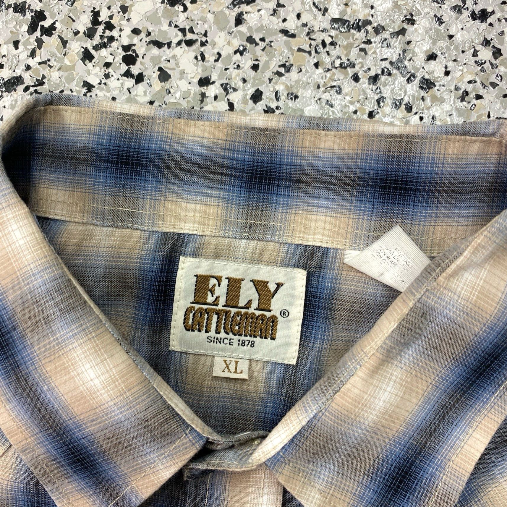 Vintage VINTAGE Ely Plains Madras Plaid Pearl Snap Shirt XL Saw tooth Pockets Size US XL / EU 56 / 4 - 2 Thumbnail