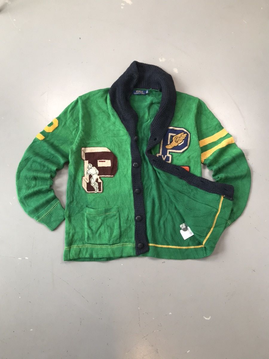Polo Ralph Lauren × Vintage Vintage Ralph Lauren polo SpellOut patch work cardigan Size US M / EU 48-50 / 2 - 8 Thumbnail