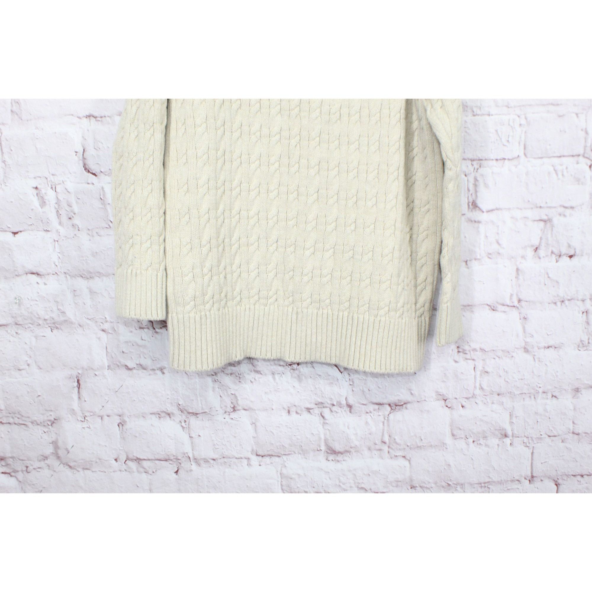 L.L. Bean LL Bean Double L Mixed Cable Sweater Button Front Cardigan Size M / US 6-8 / IT 42-44 - 5 Thumbnail
