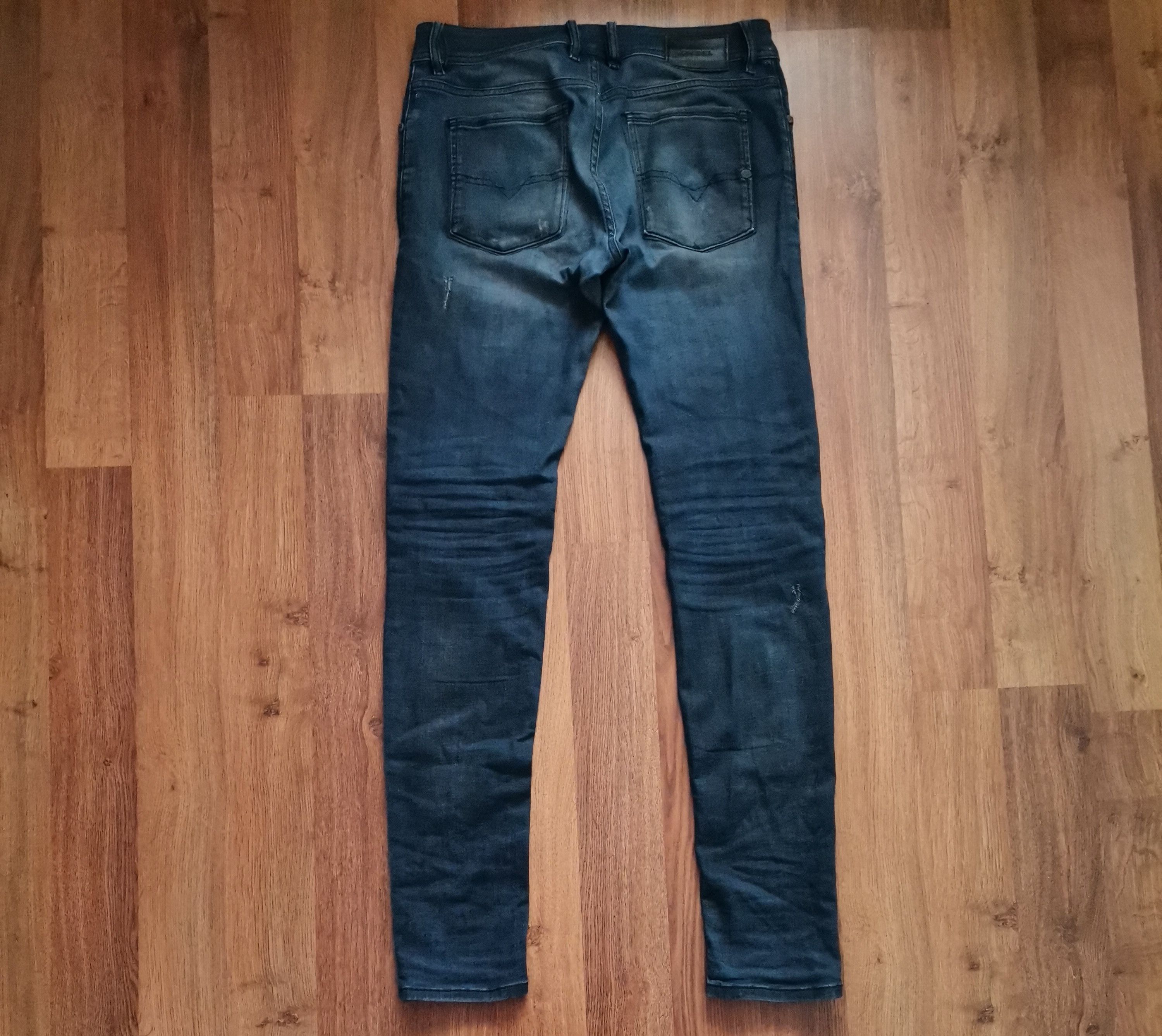 Diesel Diesel Sleenker Distressed Jeans Size US 32 / EU 48 - 4 Thumbnail