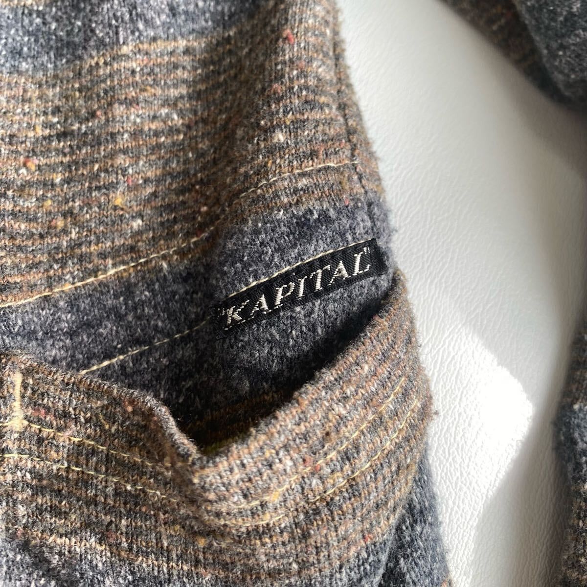 Kapital 2 TONES Reversible Blanket Liberty Striped buttons up hoodie Size US S / EU 44-46 / 1 - 10 Thumbnail