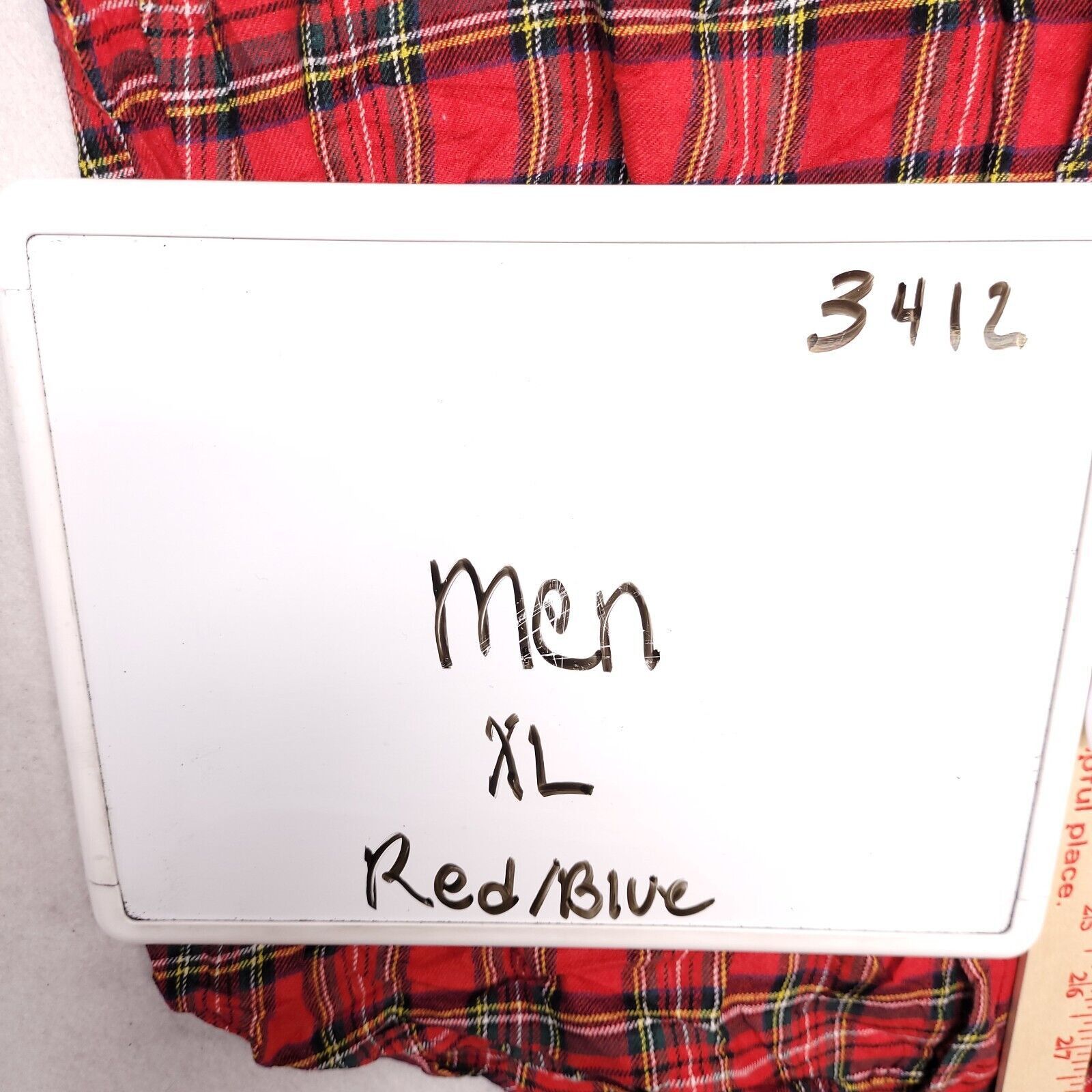 Saddlebred Saddlebred Tartan Flannel Shirt Mens Size Extra Large XL Red Size US XL / EU 56 / 4 - 5 Thumbnail