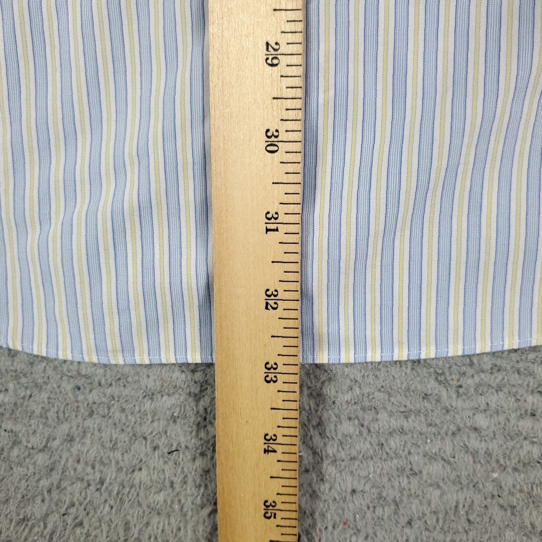 Brooks Brothers Brooks Brothers Shirt Mens 16.5 Blue Striped Dress Button Up Long Sleeve Size 42R - 4 Thumbnail