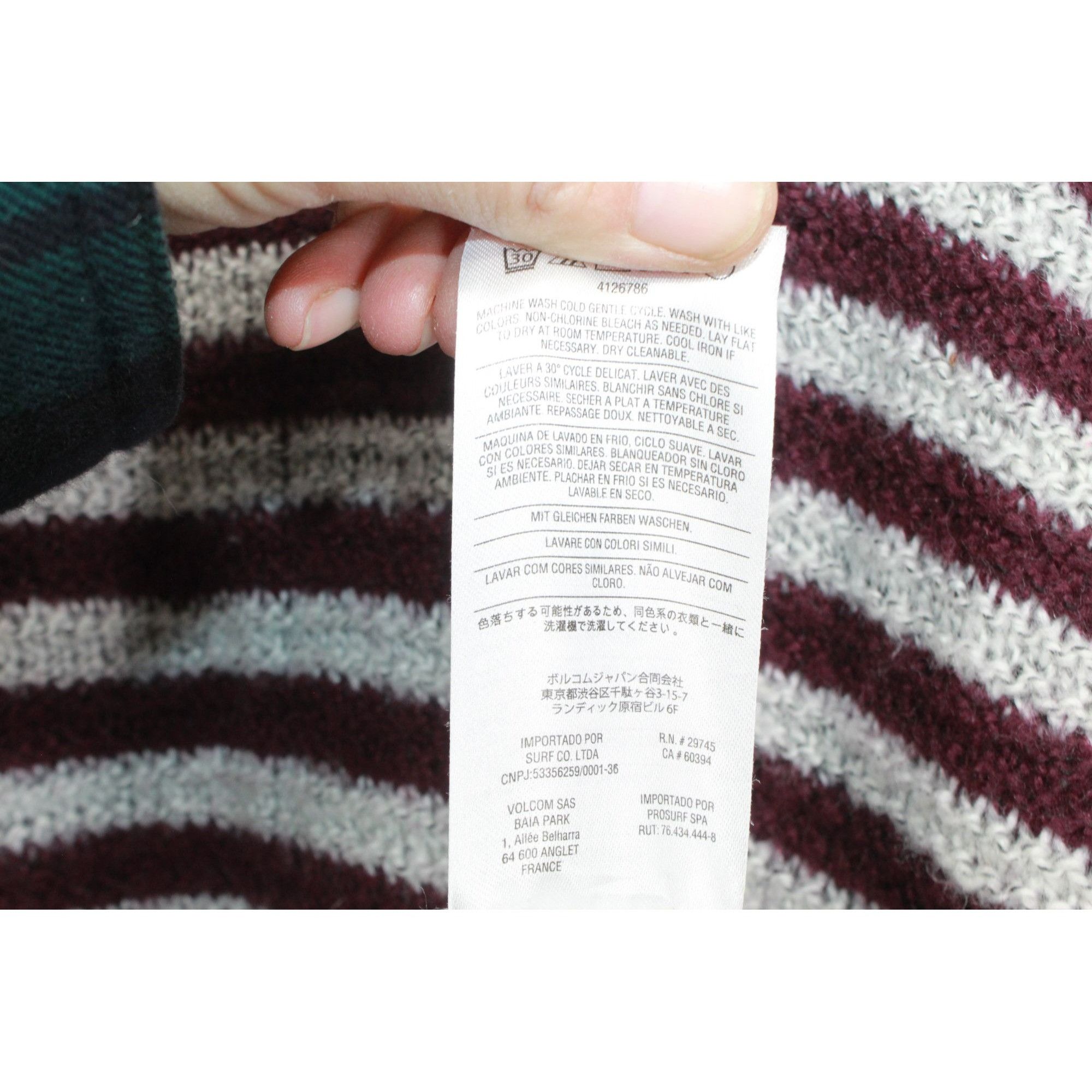 Volcom Volcom Women's Cold Daze Short Sweater Dress Striped Size M / US 6-8 / IT 42-44 - 9 Thumbnail