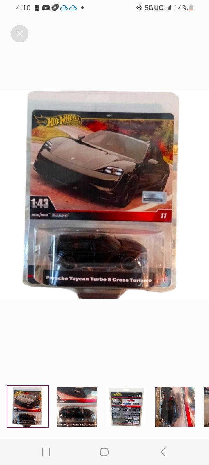 Other PORSCHE TAYCAN TURBO S CROSS TURISMO Hot WHeeLs PREMIUM Size ONE SIZE - 1 Thumbnail