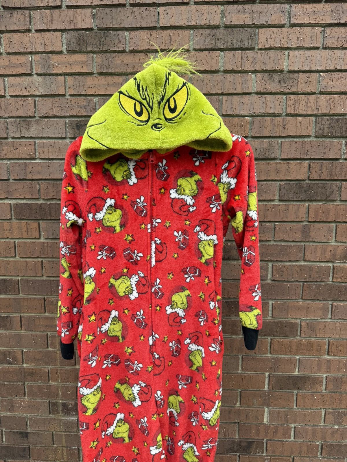 Other The Grinch Union Suit Pajamas One Piece Christmas Size 30" / US 8 / IT 44 - 2 Thumbnail