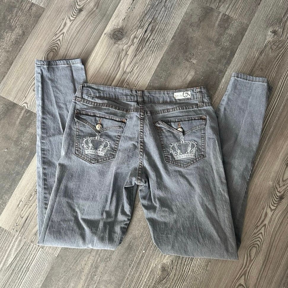 Other kaba jeans gray crown pocket jeans Size 28" / US 6 / IT 42 - 2 Thumbnail