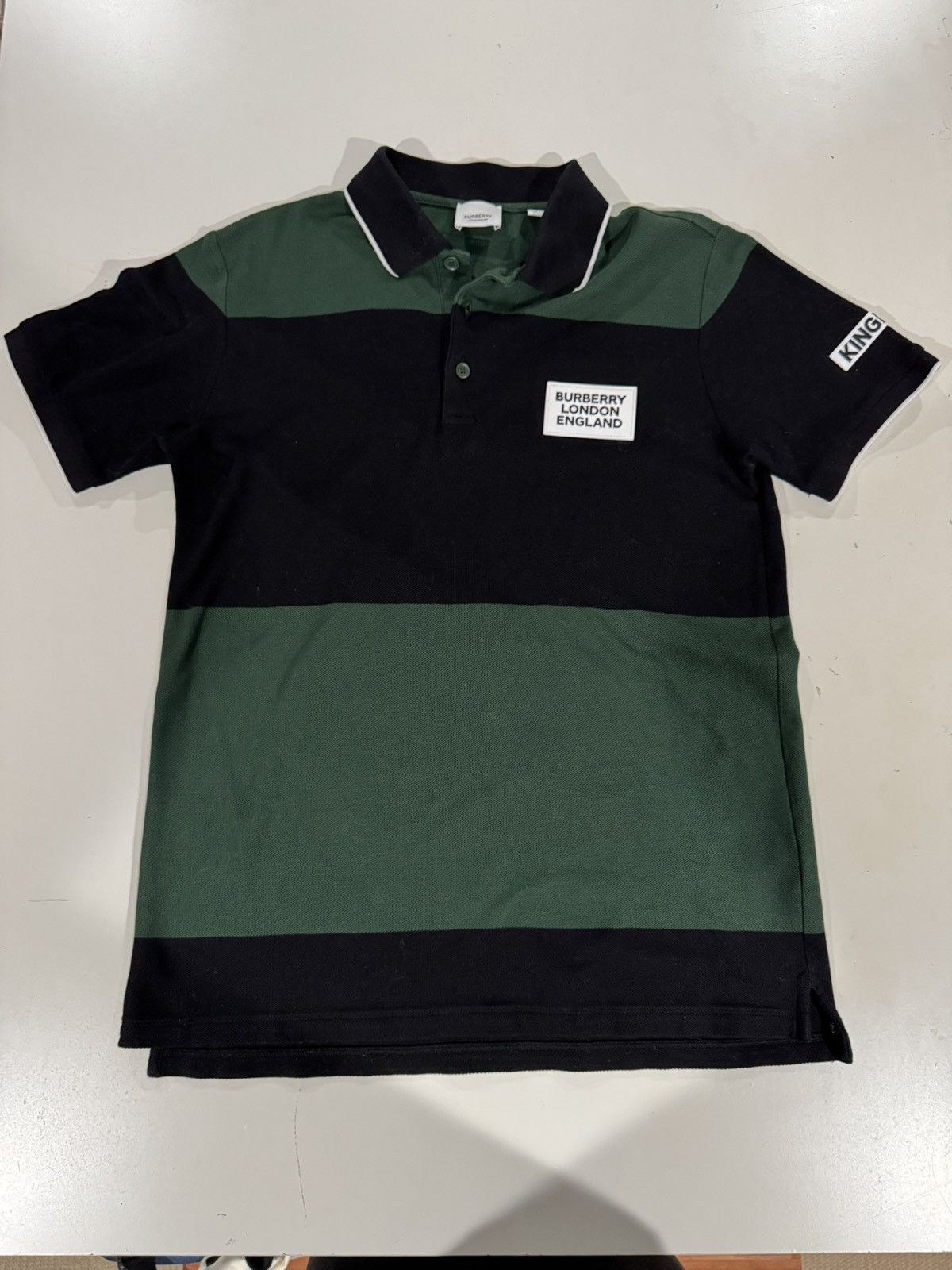 Burberry Burberry Polo Shirt 'Green/Black' Size US S / EU 44-46 / 1 - 1 Thumbnail