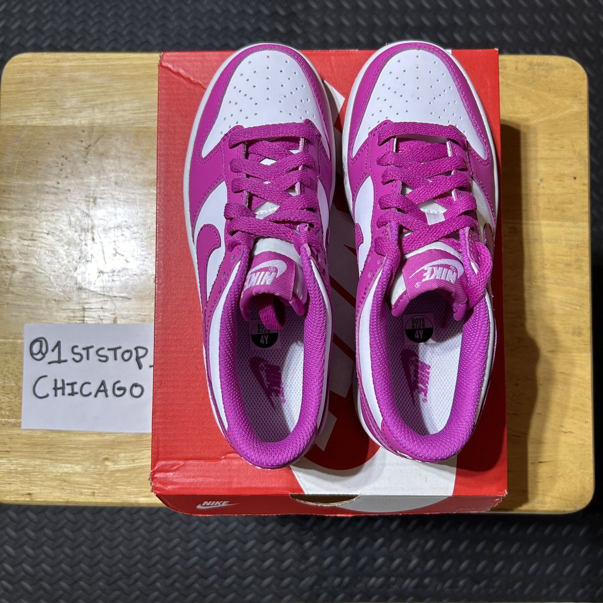 Nike Nike Dunk Low Fuchsia Pink FJ0704-100 GS 4Y 5.5W Women’s NEW Size US 5.5 / IT 35.5 - 5 Thumbnail
