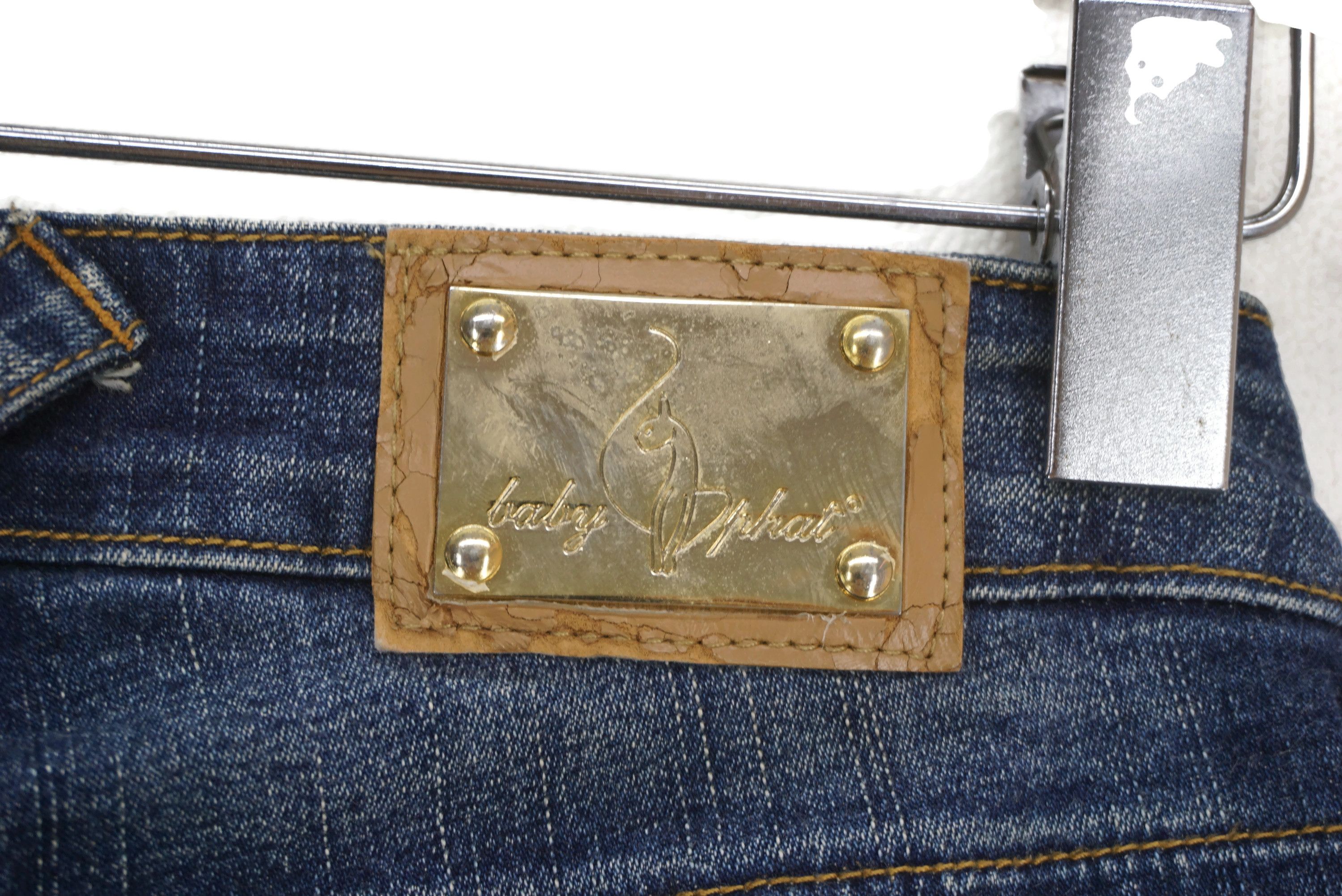 Phat Farm Baby Phat Jeans Size W25xL33.5 Low-Rise Bootcut Denim Size 25" / US 0 / IT 36 - 11 Thumbnail
