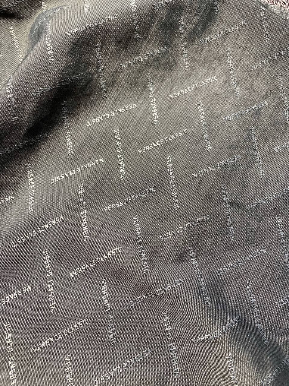 Versace Versace Classic Logo Pattern Shirt Dark Gray Size 38/15 Size US S / EU 44-46 / 1 - 7 Thumbnail