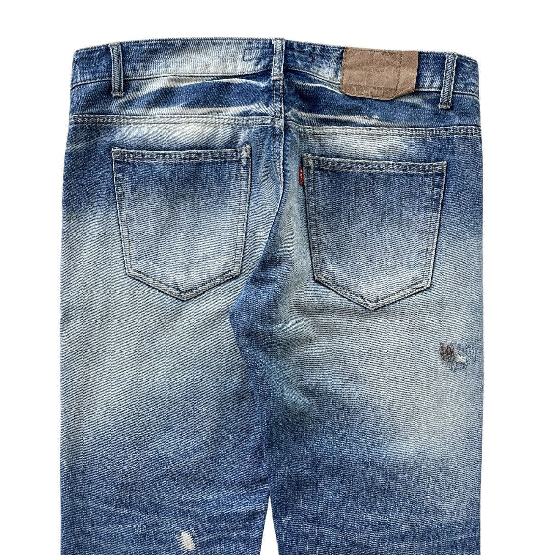Who Decides War 2000s Rubbersoul - Flare Patchwork Distressed Jeans Size US 36 / EU 52 - 9 Thumbnail