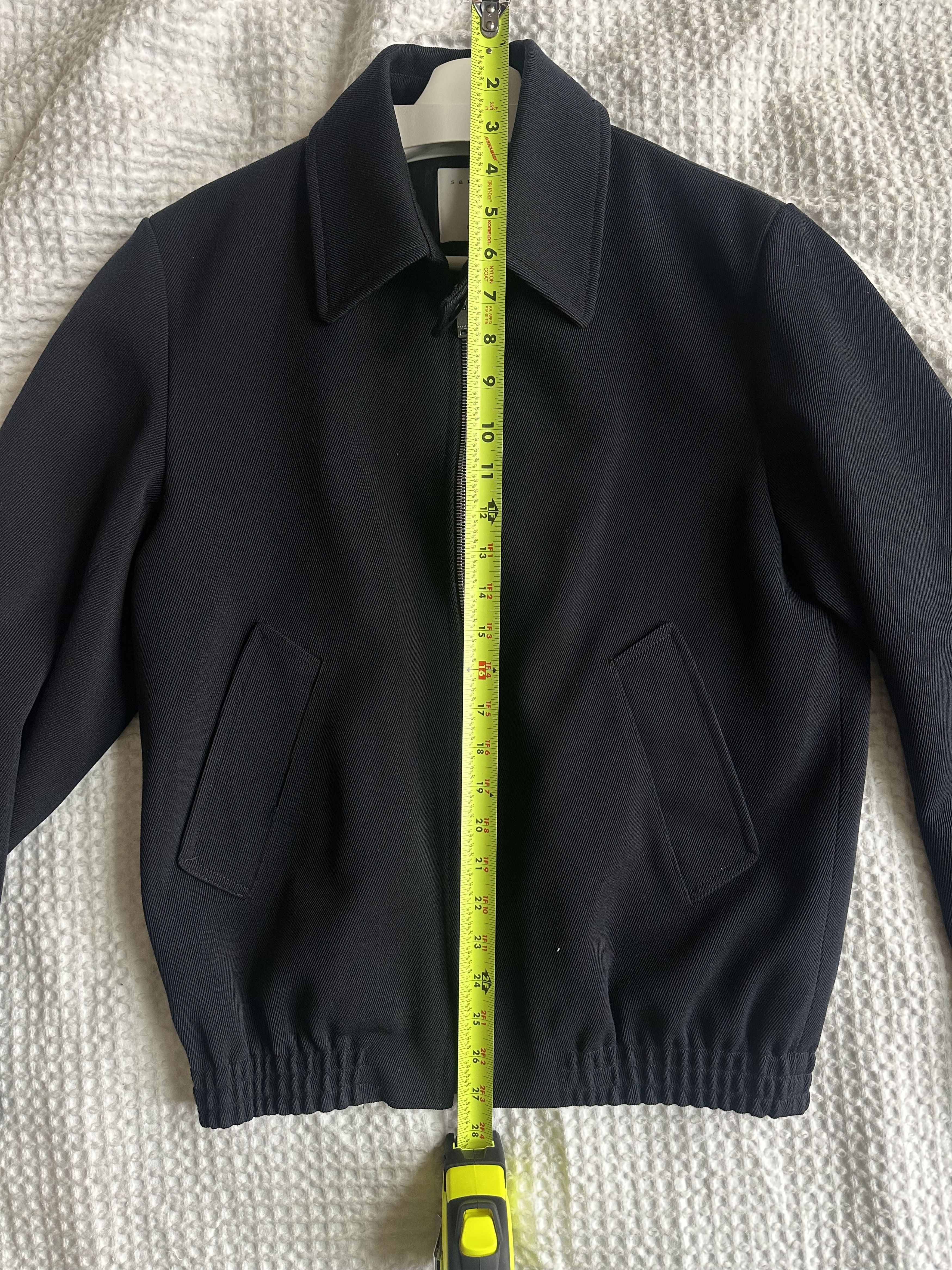 Sandro Sz 44 S - SANDRO - Men's Black Navy Work Flight Jacket Size US S / EU 44-46 / 1 - 2 Thumbnail