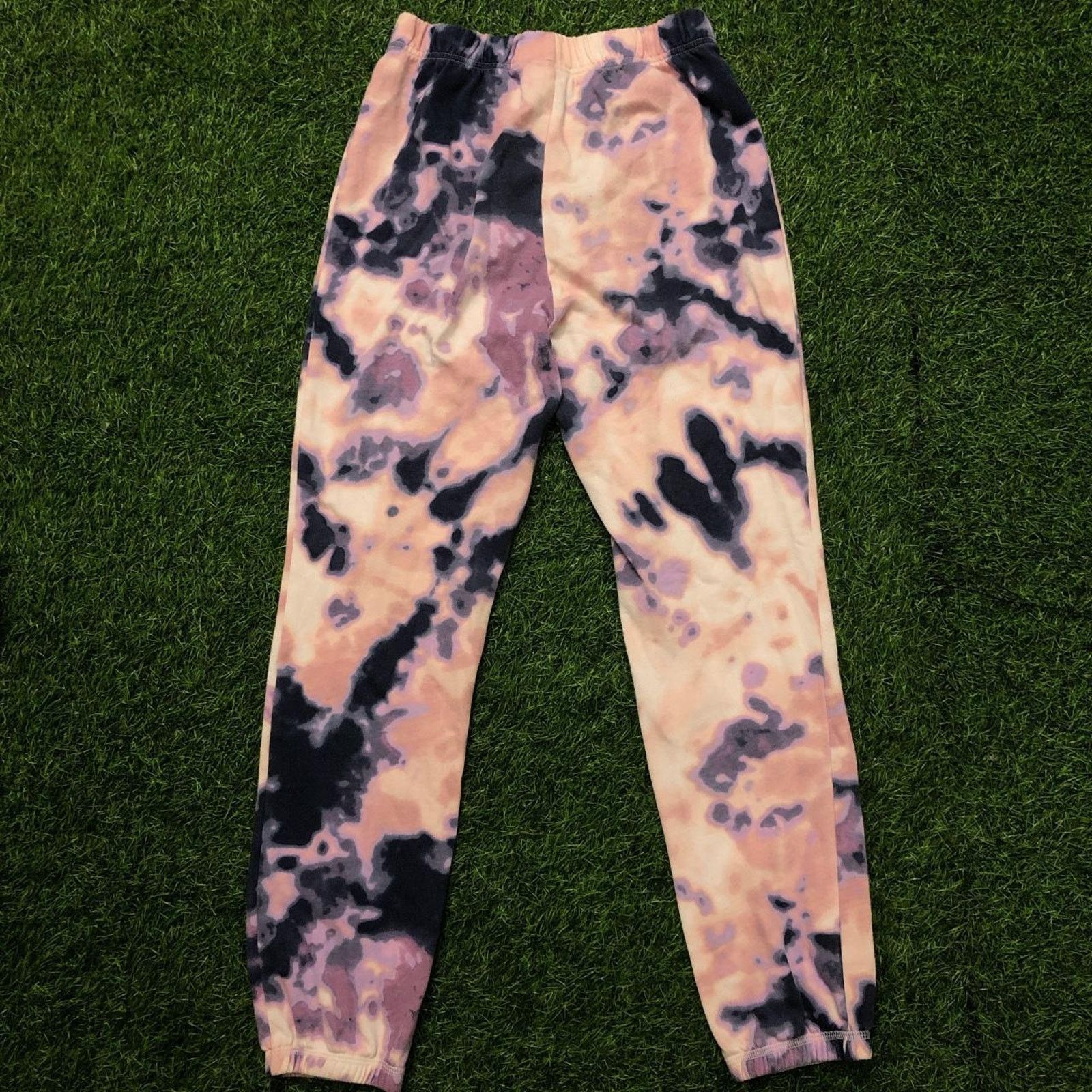 Other Women's Pink/Purple/Blue Tie Dye/Marbled Jogger Sweatpants Size 24" / US 00 / IT 34 - 3 Thumbnail