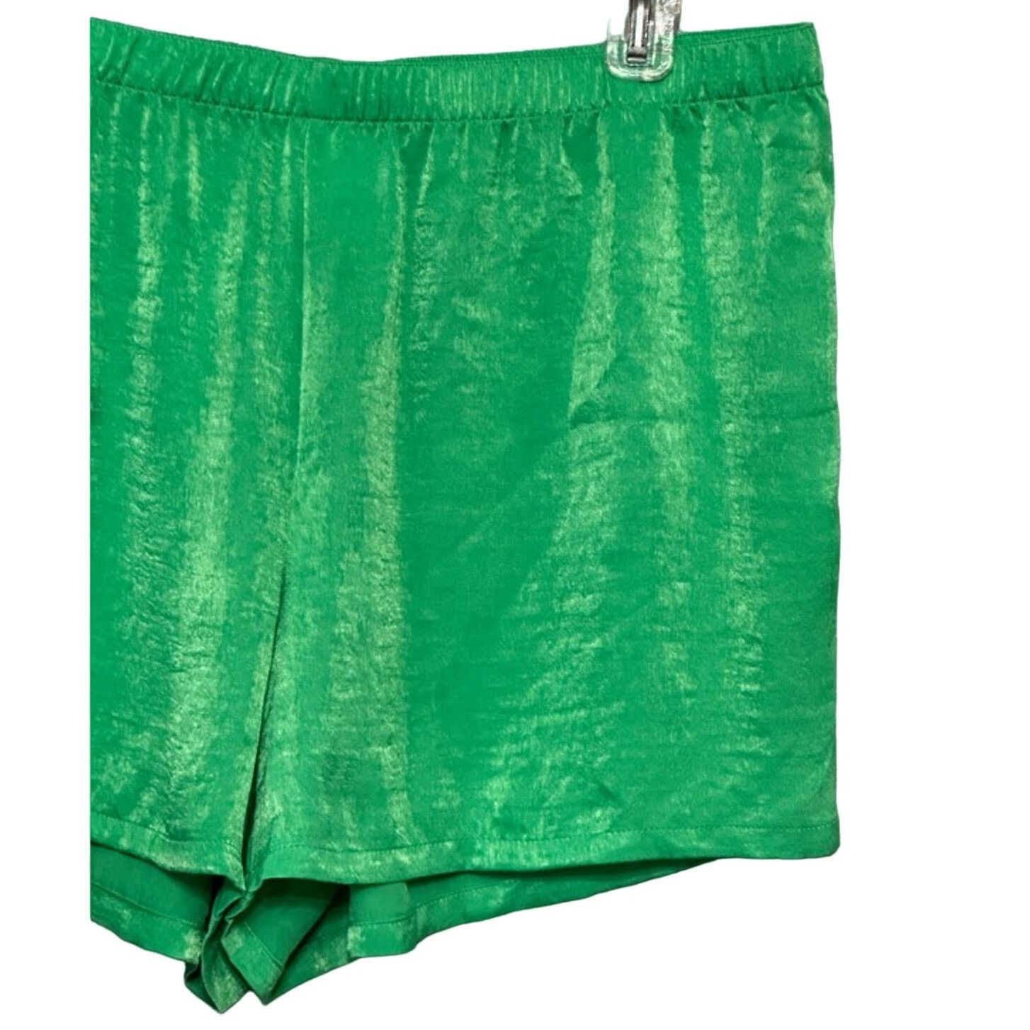 Other Abound Shorts High Rise Elastic Waistband Green Women's L Size 35" - 2 Thumbnail