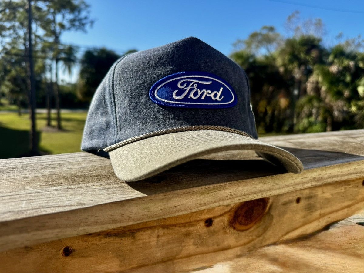 Other Handcrafted Ford 2 Tone Gray/Blue Trucker Hat Size ONE SIZE - 1 Thumbnail
