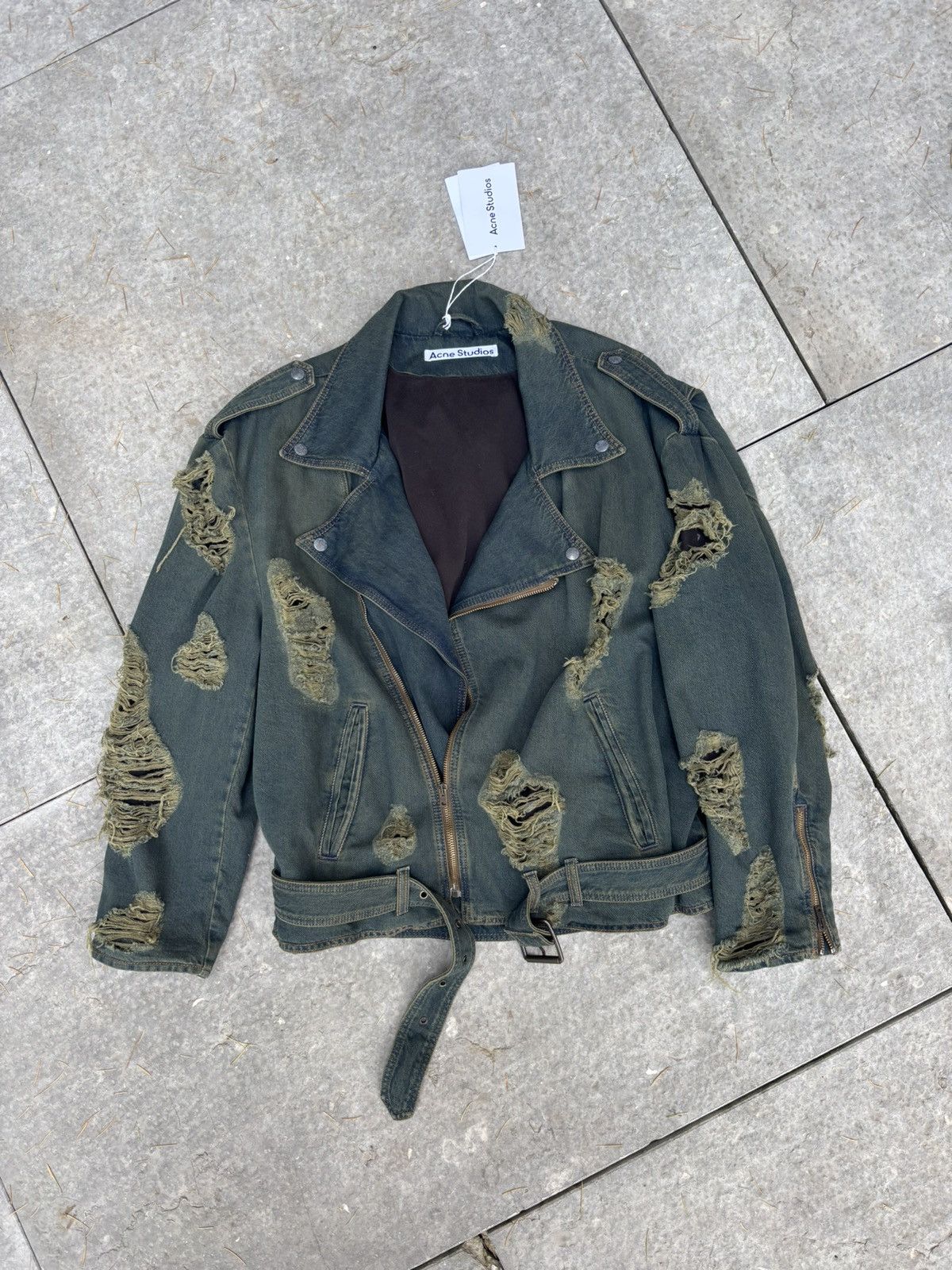 Acne Studios Acne Studios Distressed Denim Jacket Size XS / US 0-2 / IT 36-38 - 7 Thumbnail