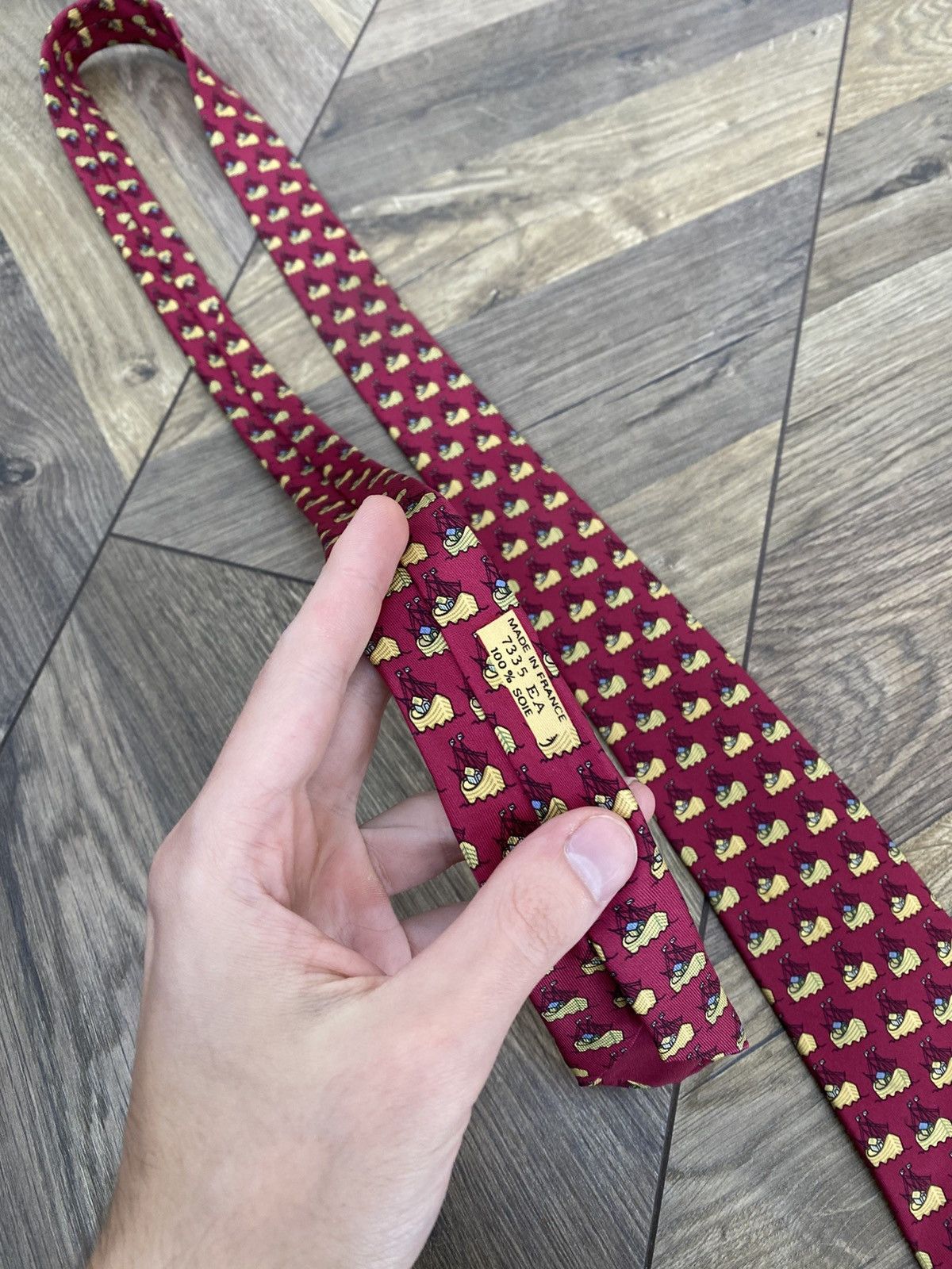 Hermes Vintage Hermes Tie Size ONE SIZE - 6 Thumbnail